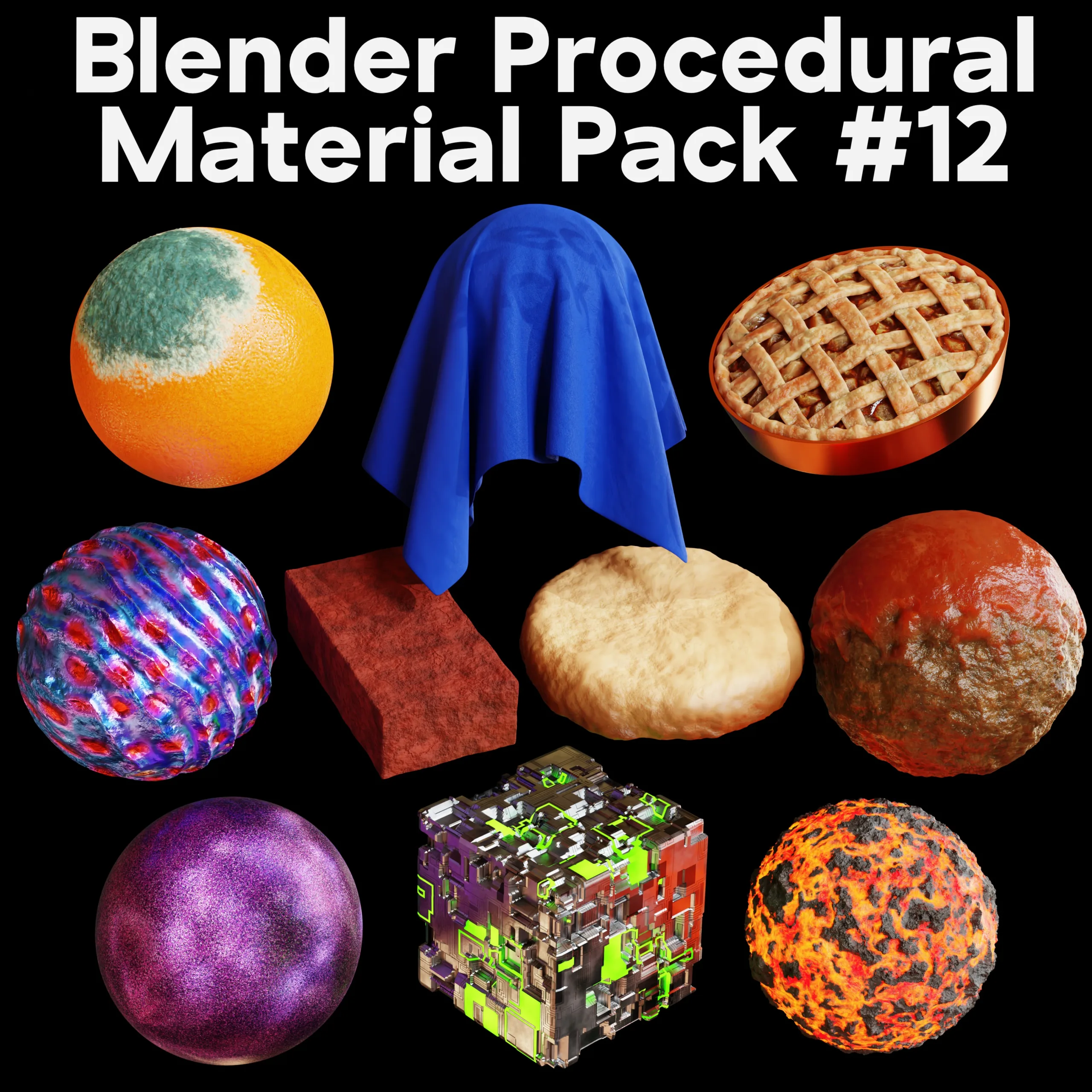 Blender Procedural Material Pack #12