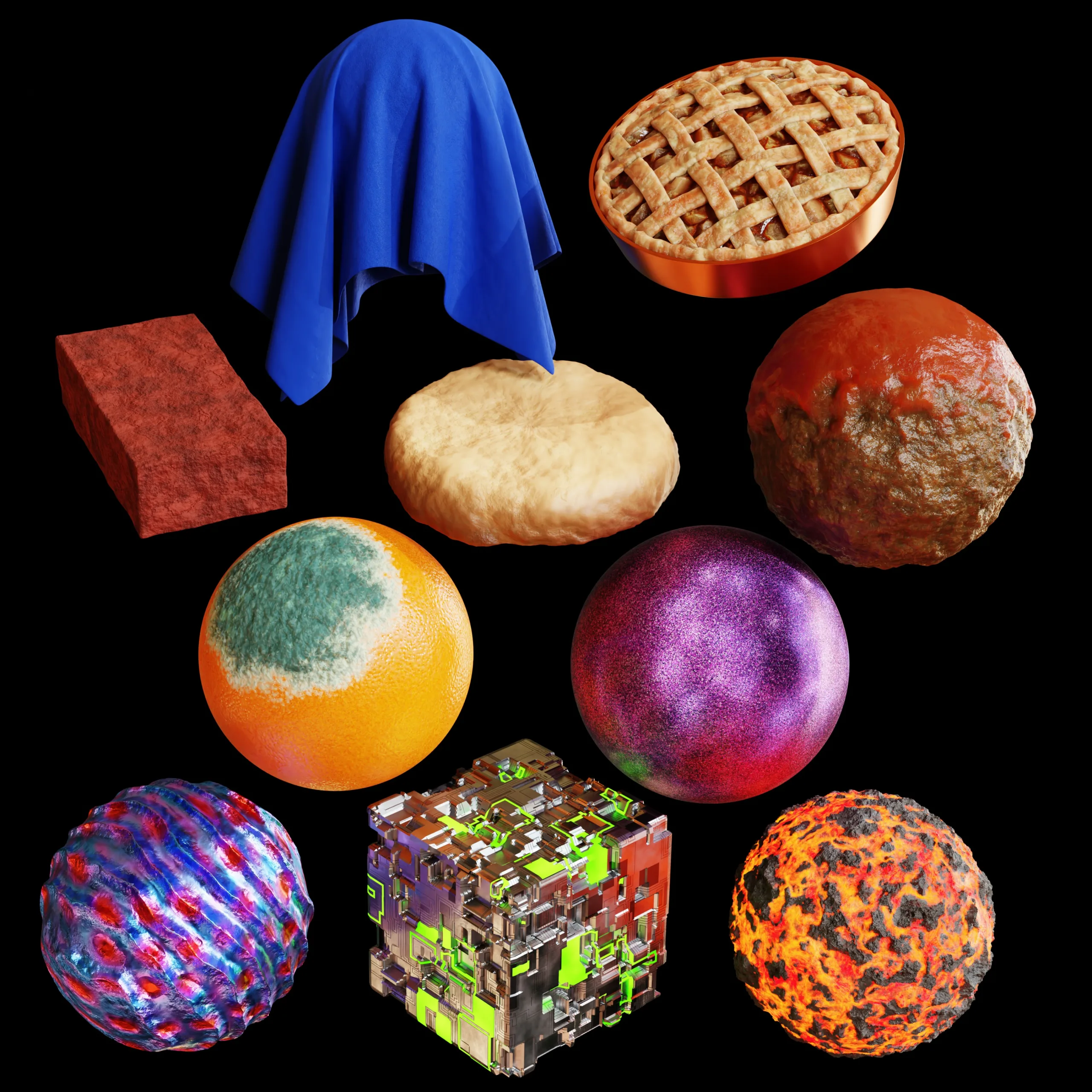 Blender Procedural Material Pack #12