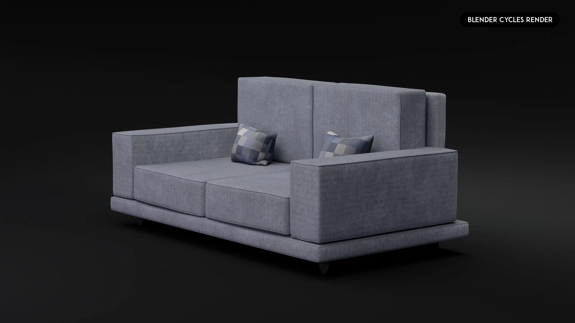 3D Realistic Sofa Set