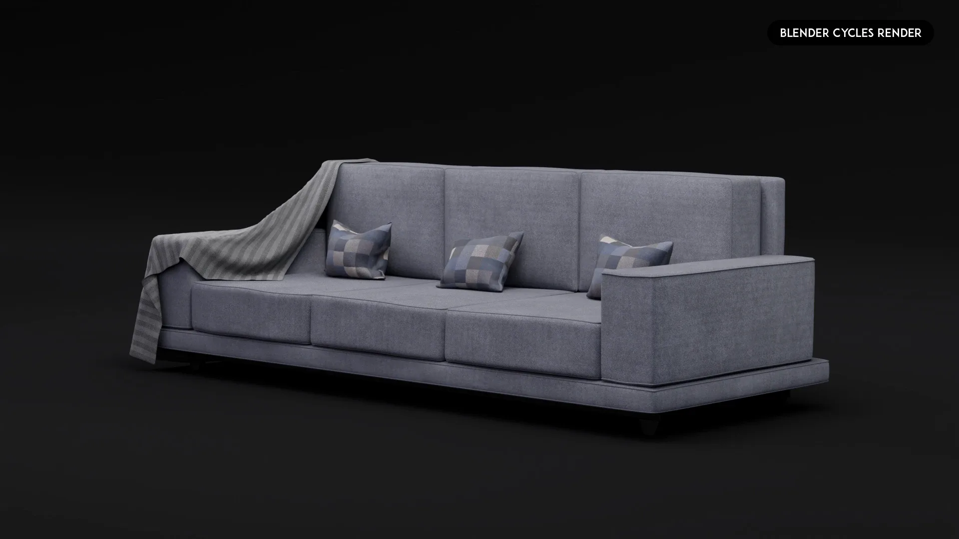 3D Realistic Sofa Set