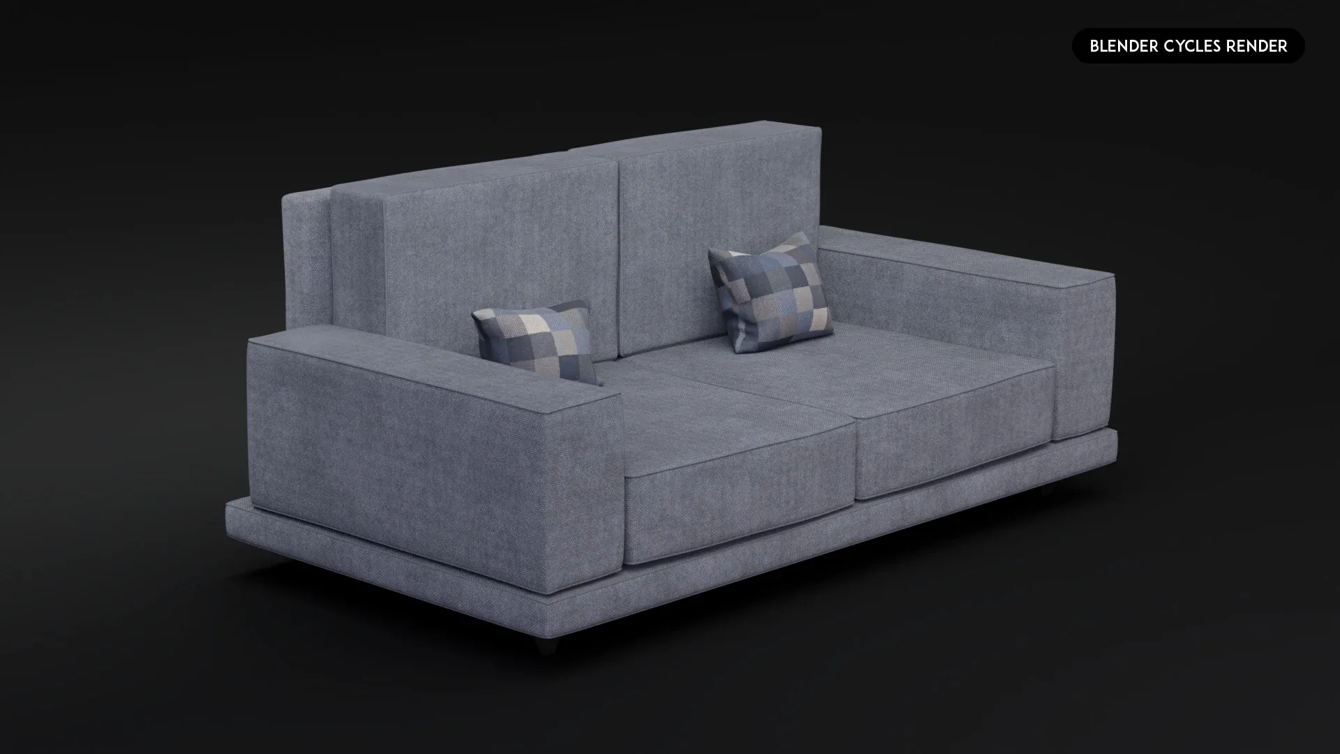 3D Realistic Sofa Set