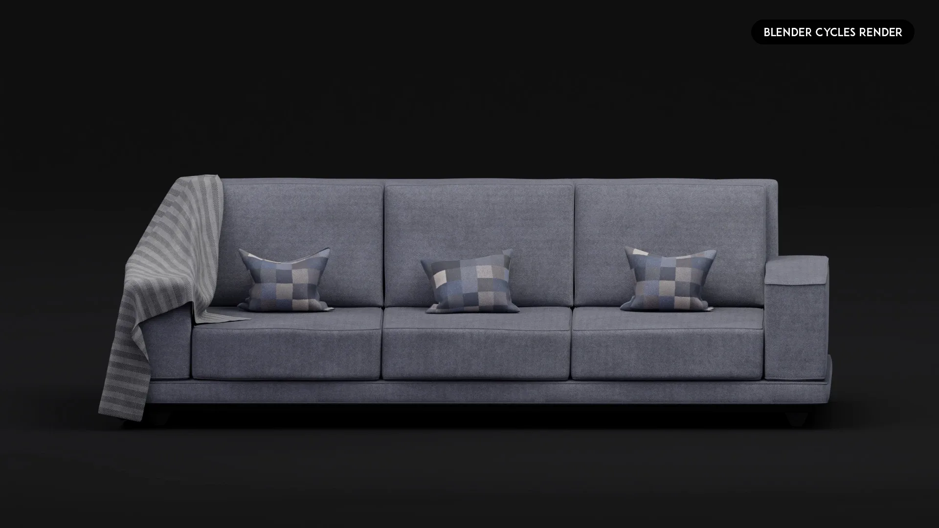 3D Realistic Sofa Set