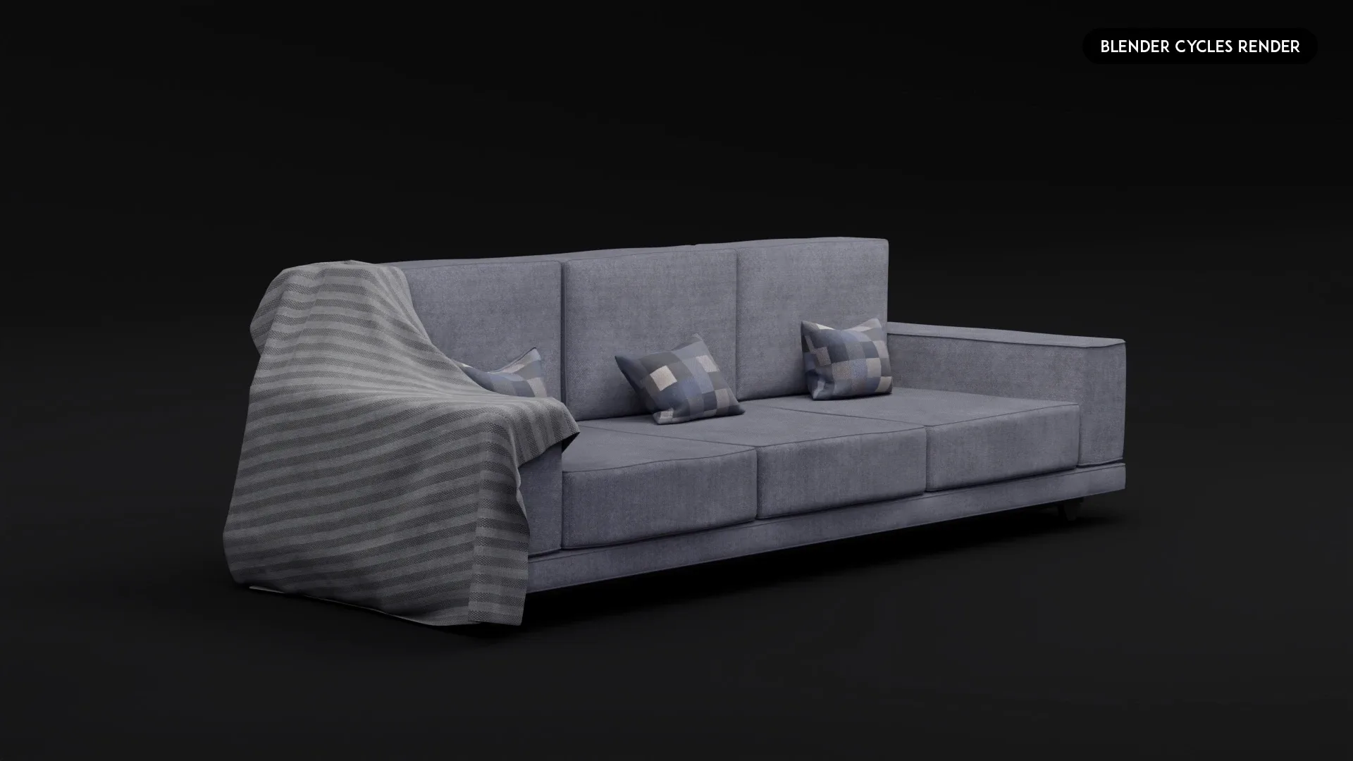 3D Realistic Sofa Set