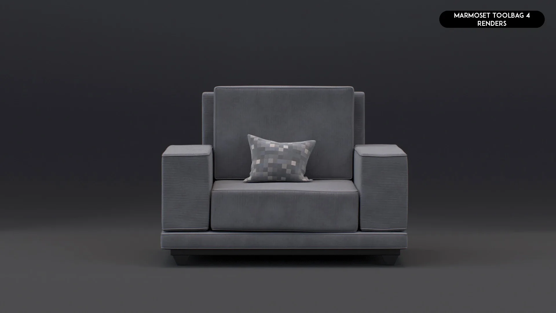 3D Realistic Sofa Set