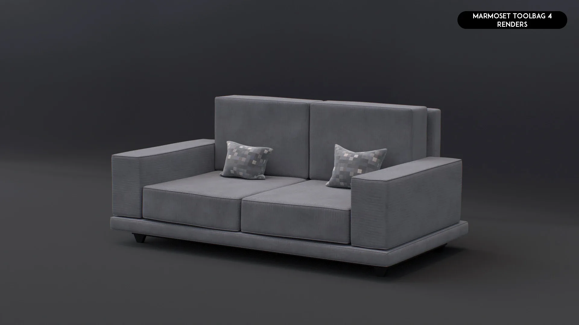 3D Realistic Sofa Set