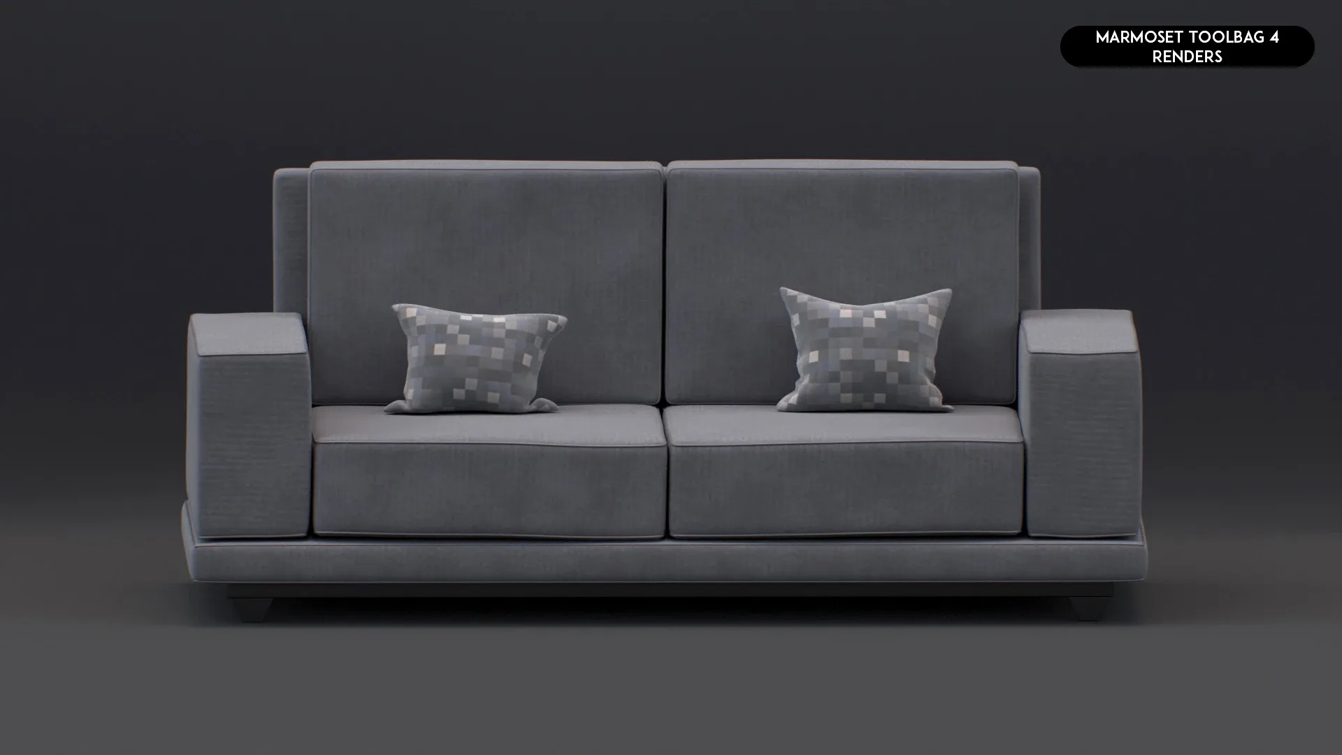 3D Realistic Sofa Set