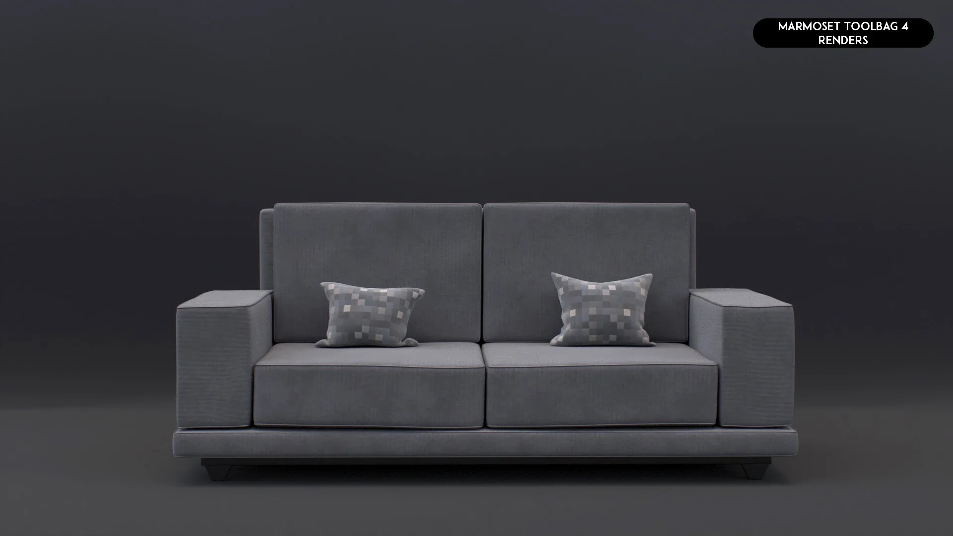 3D Realistic Sofa Set