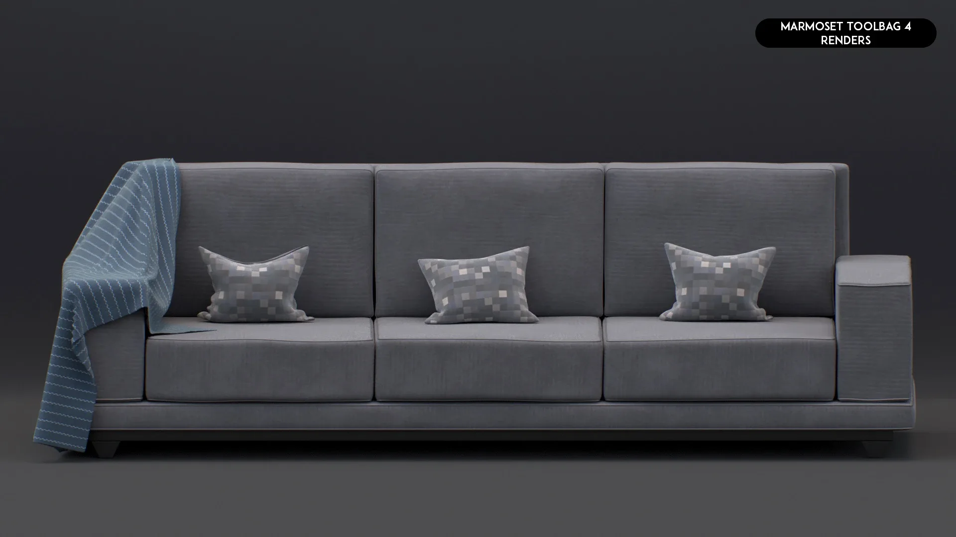 3D Realistic Sofa Set