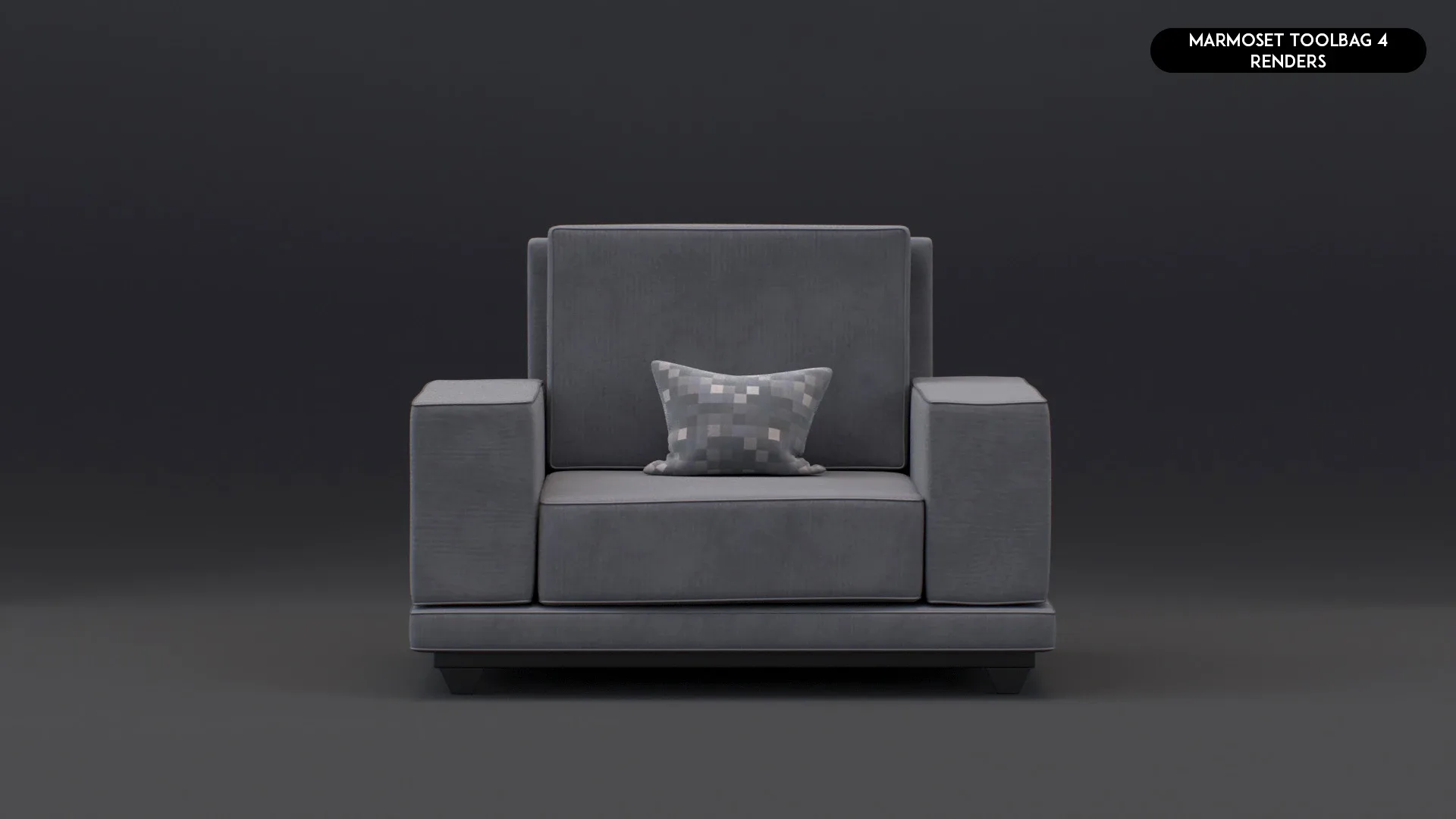 3D Realistic Sofa Set