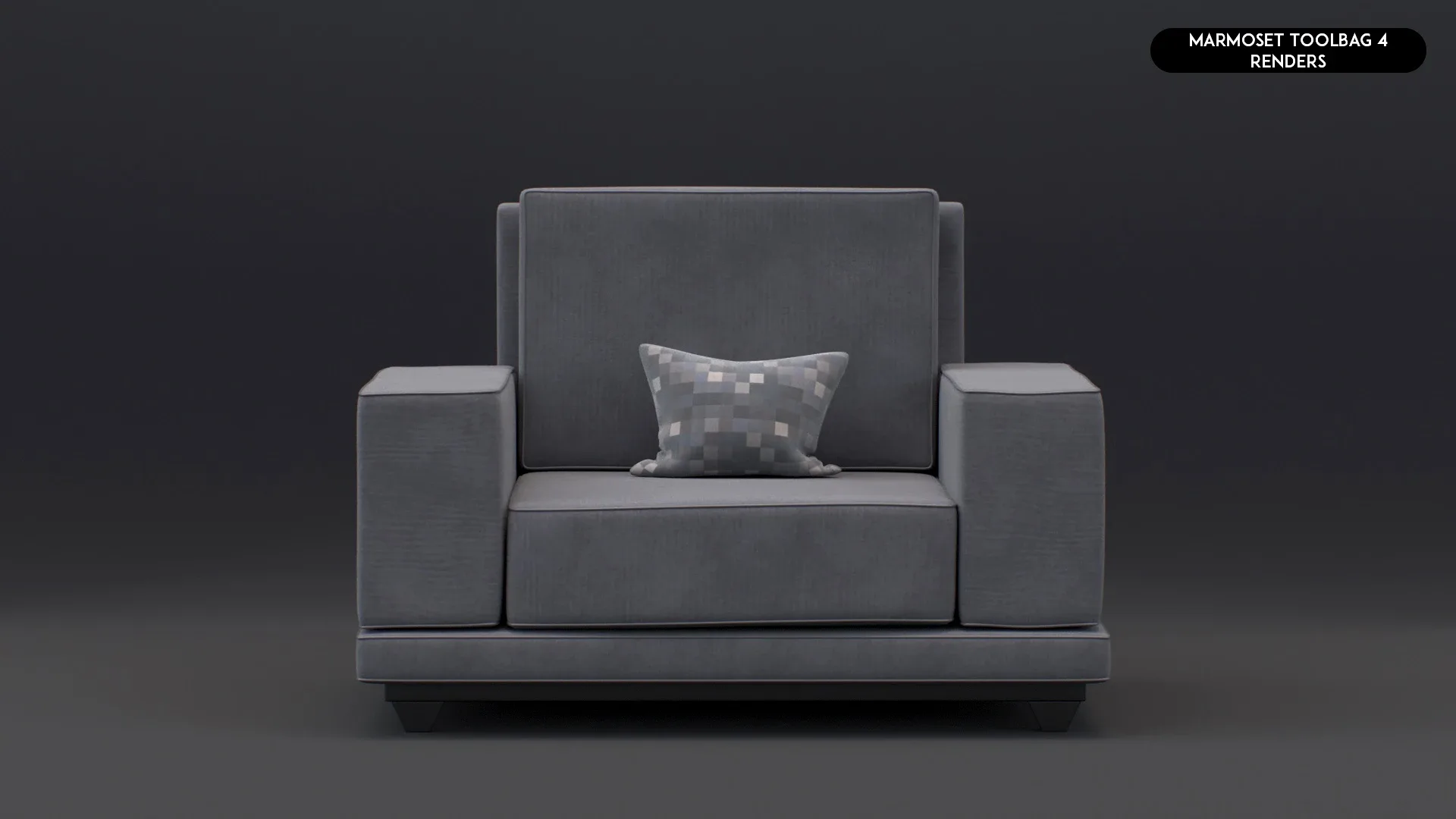 3D Realistic Sofa Set