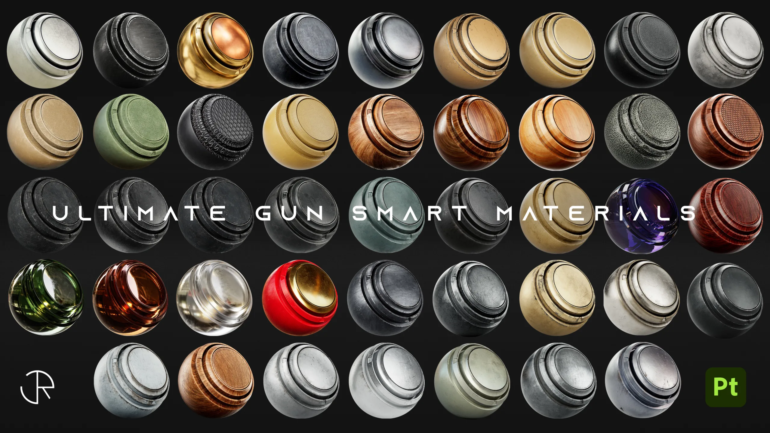 Ultimate Gun and Weapon Smart Materials for Substance 3D Painter