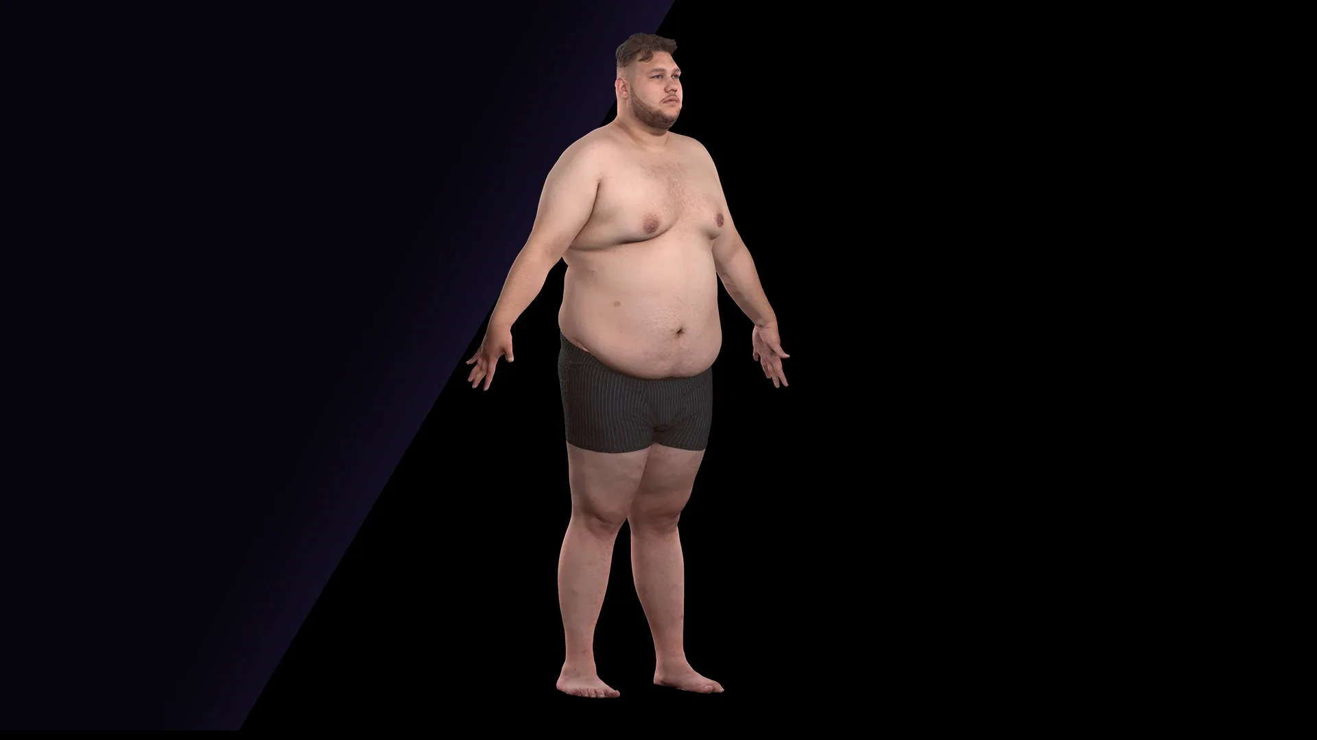 Raw A Pose Scan | 3D Model Ronaldo Biggato