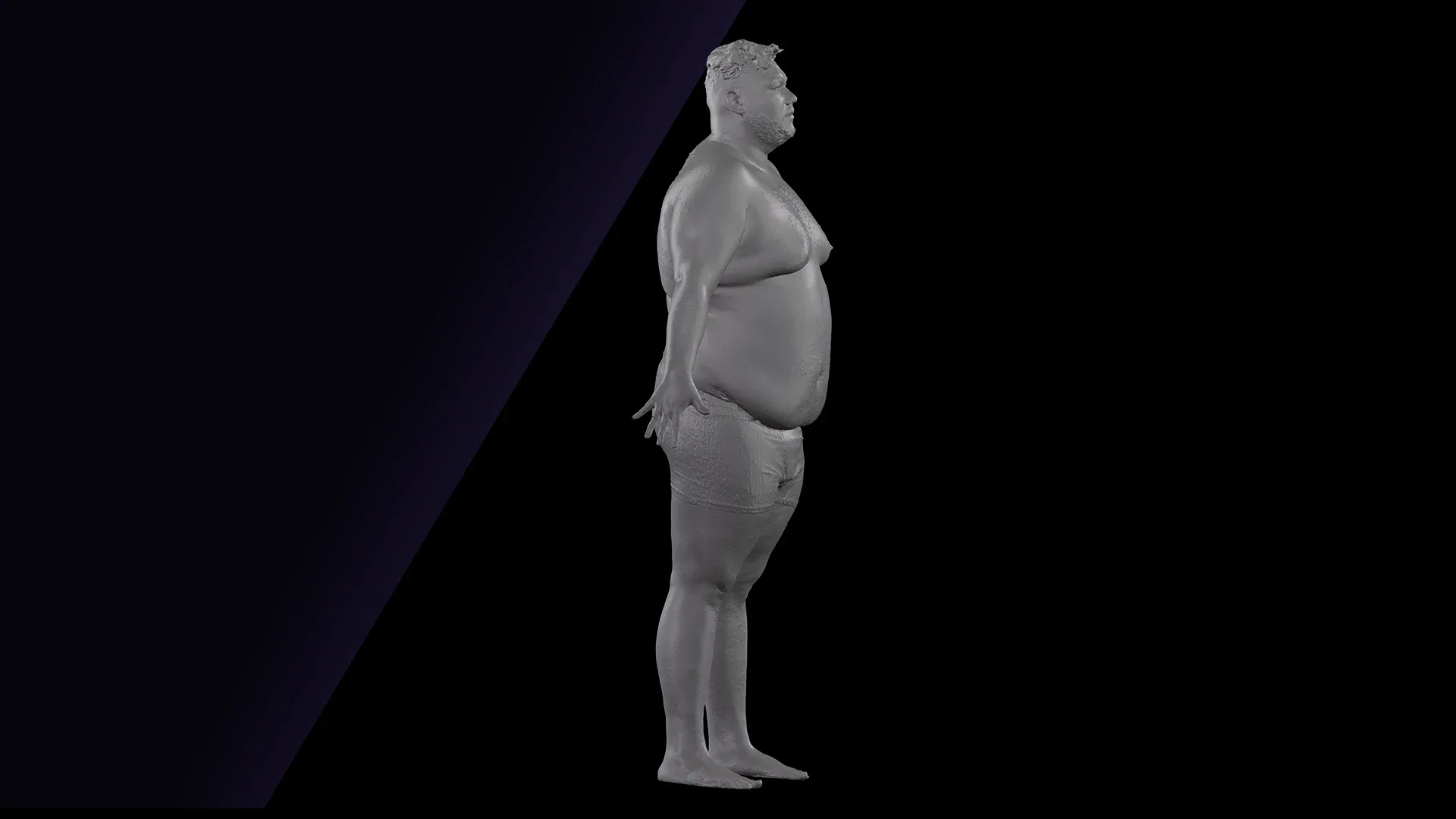 Raw A Pose Scan | 3D Model Ronaldo Biggato