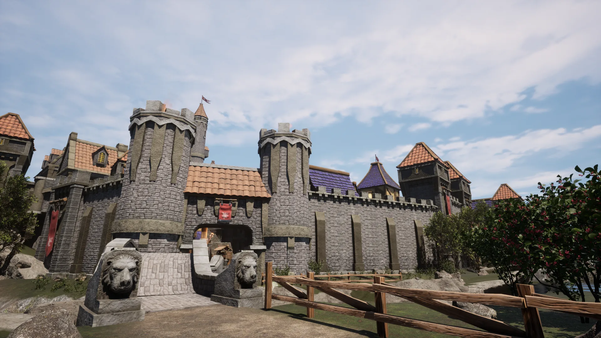 Blender & Unreal Engine 5: Medieval Cities & Castles Modular Kitbash Pack (250 pieces)