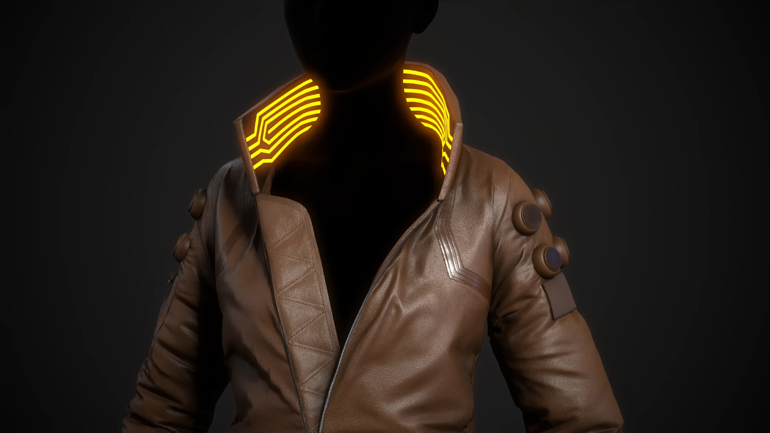 Cyberpunk Brown Jacket