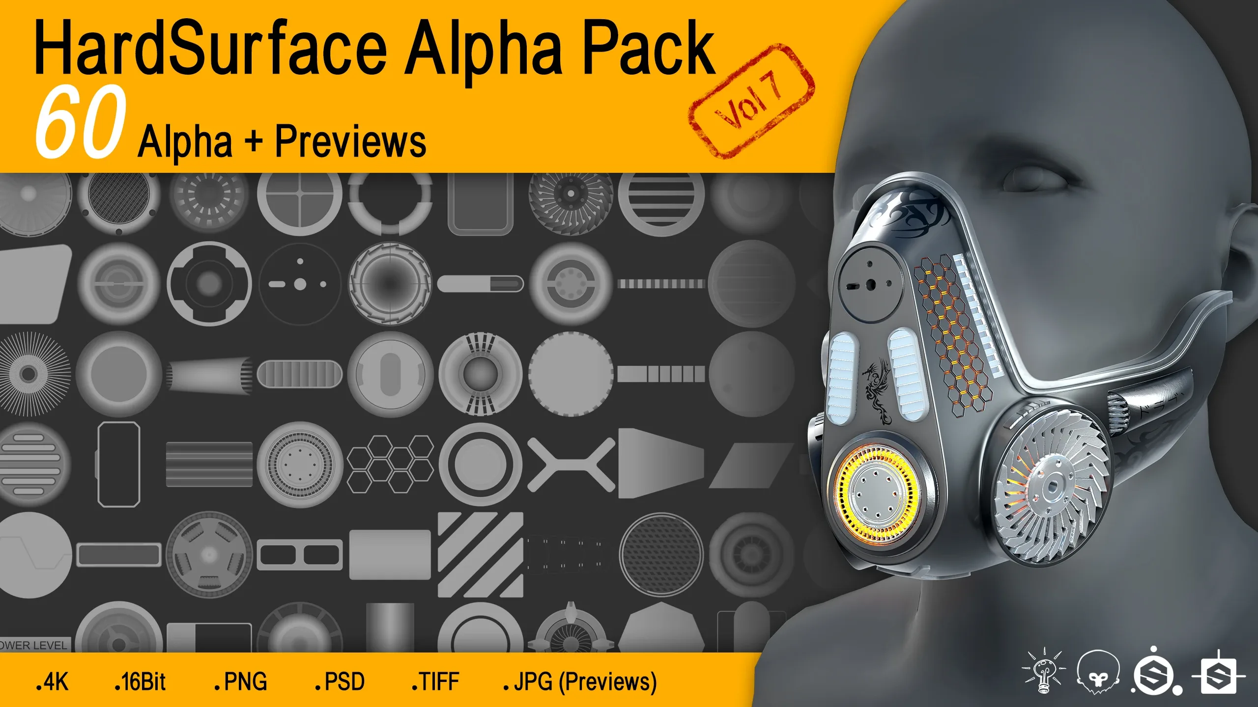 60 HardSurface Alpha (4K) Vol 7