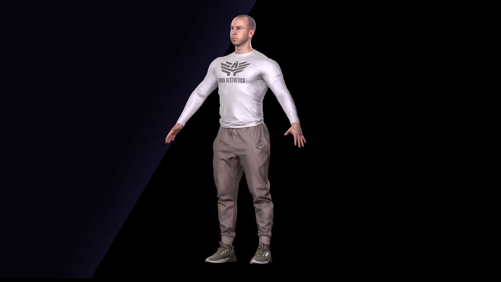 Cleaned A Pose Scan | 3D Model Joel Dressed