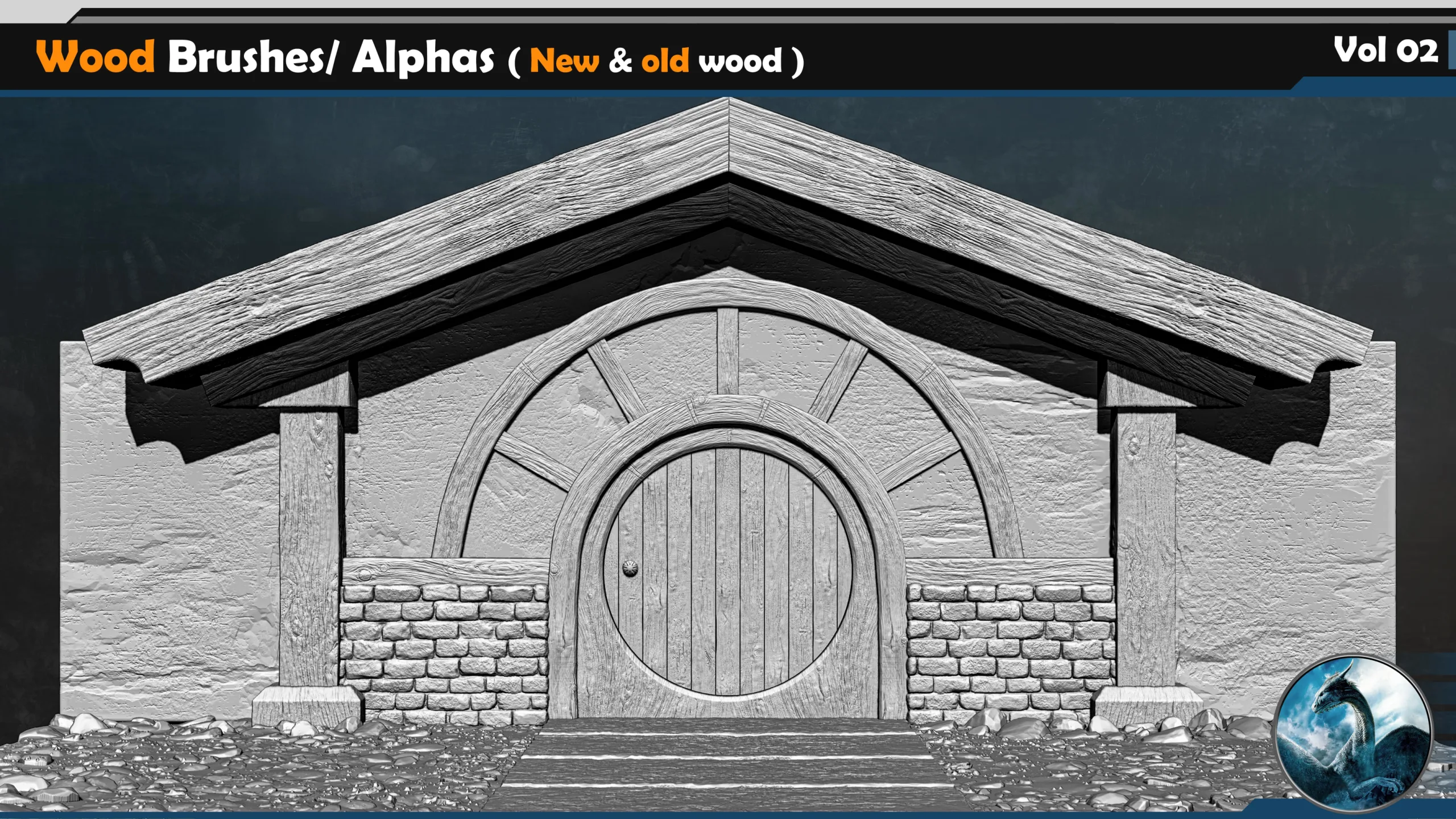 40 Wood VDM Brushes/ Alphas ( New & old wood ) Vol 02