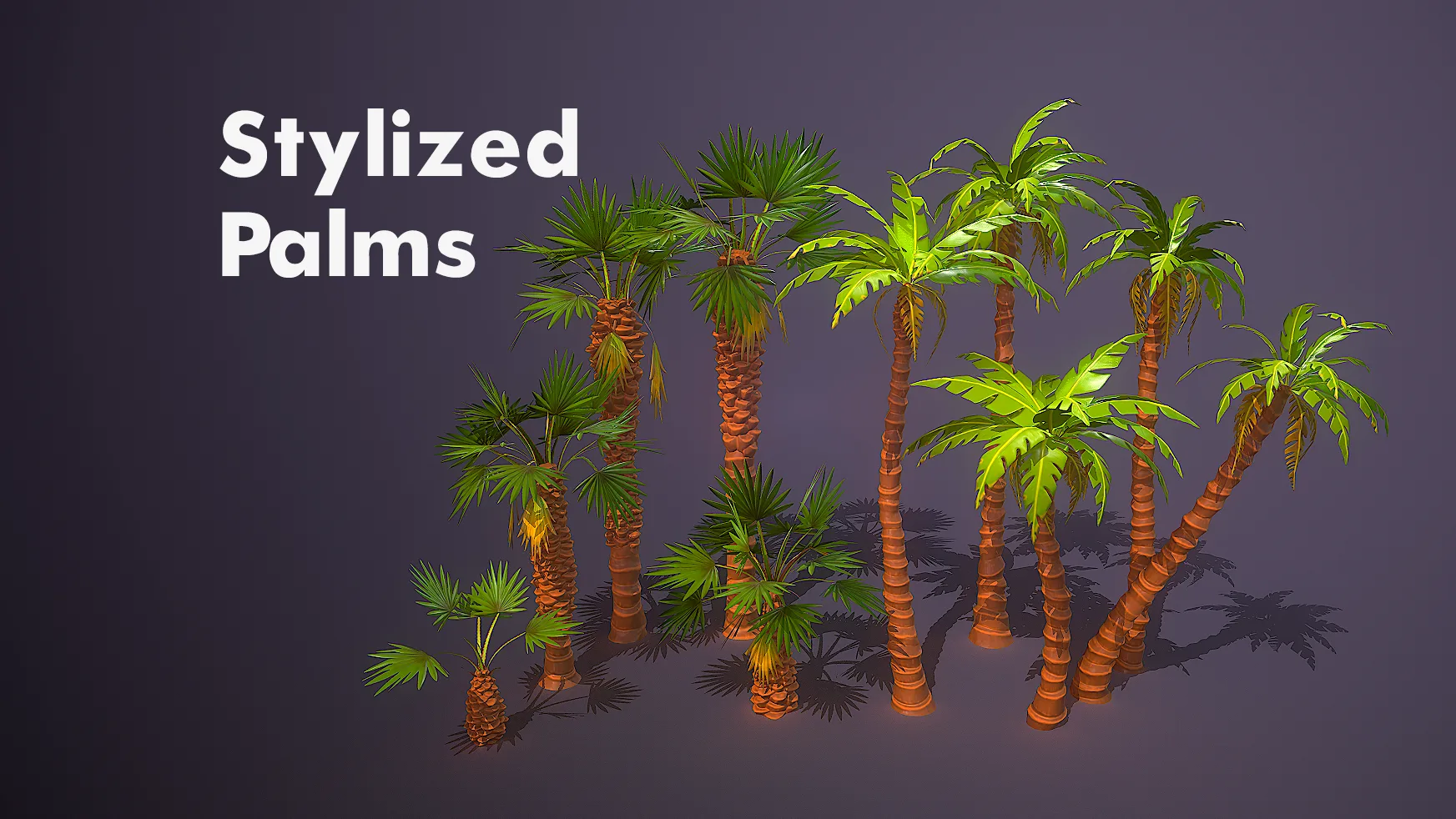 Stylized Palm Trees