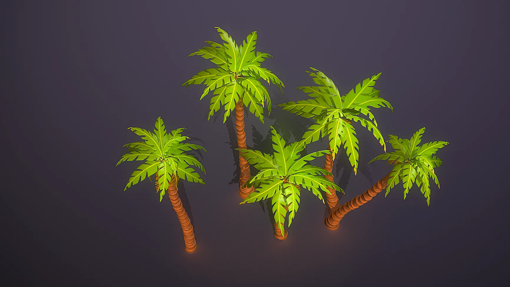 Stylized Palm Trees