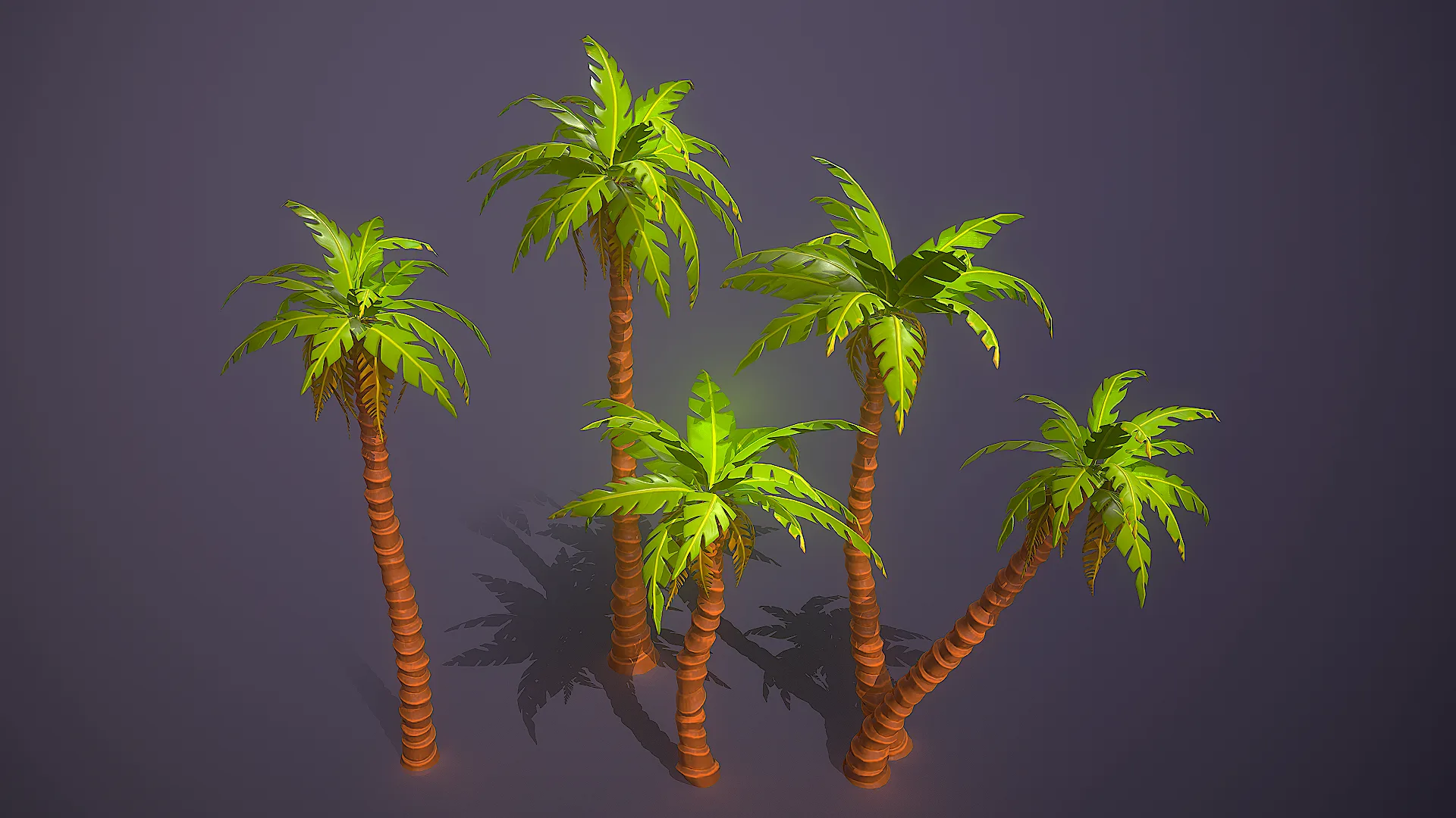 Stylized Palm Trees