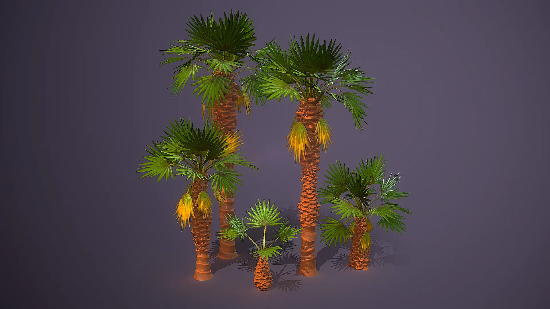 Stylized Palm Trees