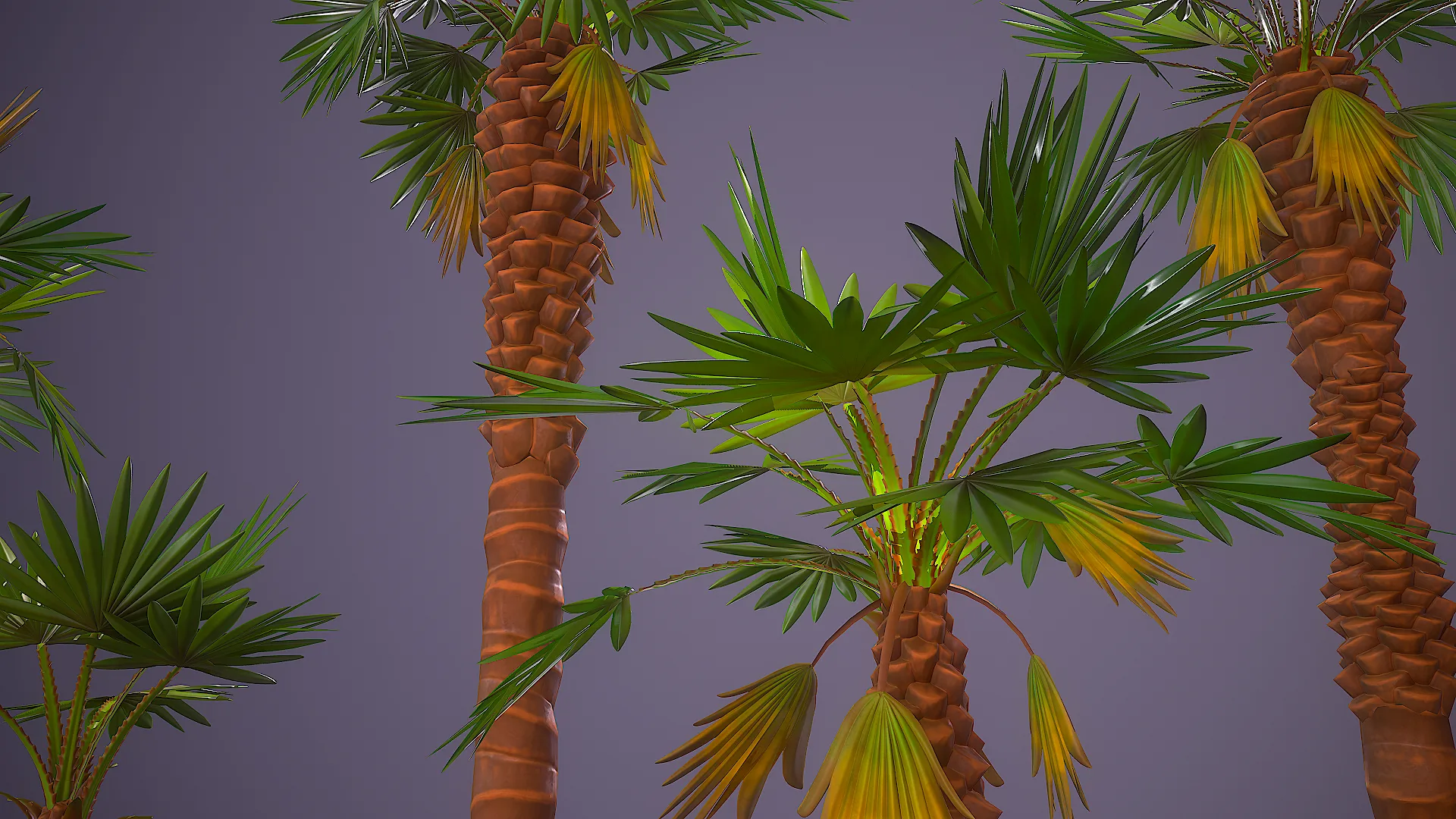 Stylized Palm Trees