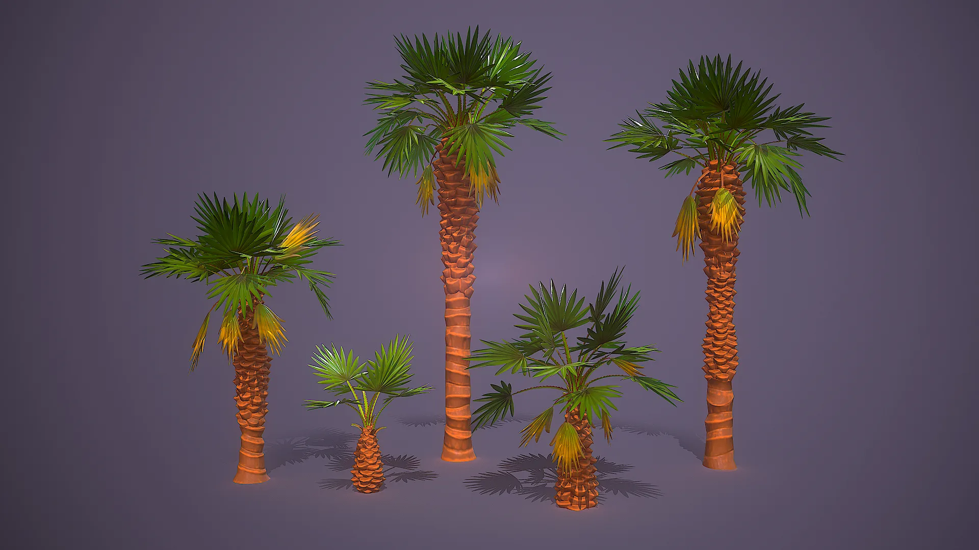 Stylized Palm Trees