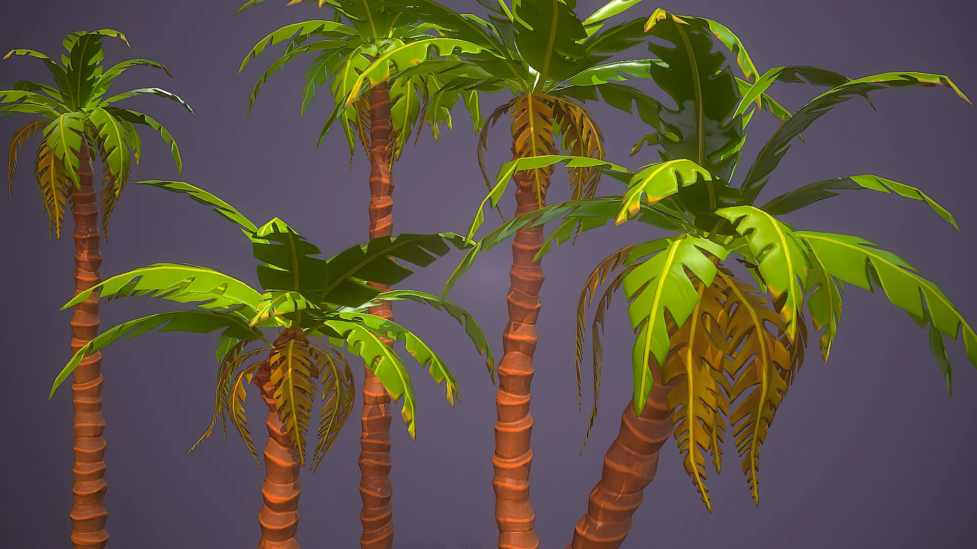 Stylized Palm Trees