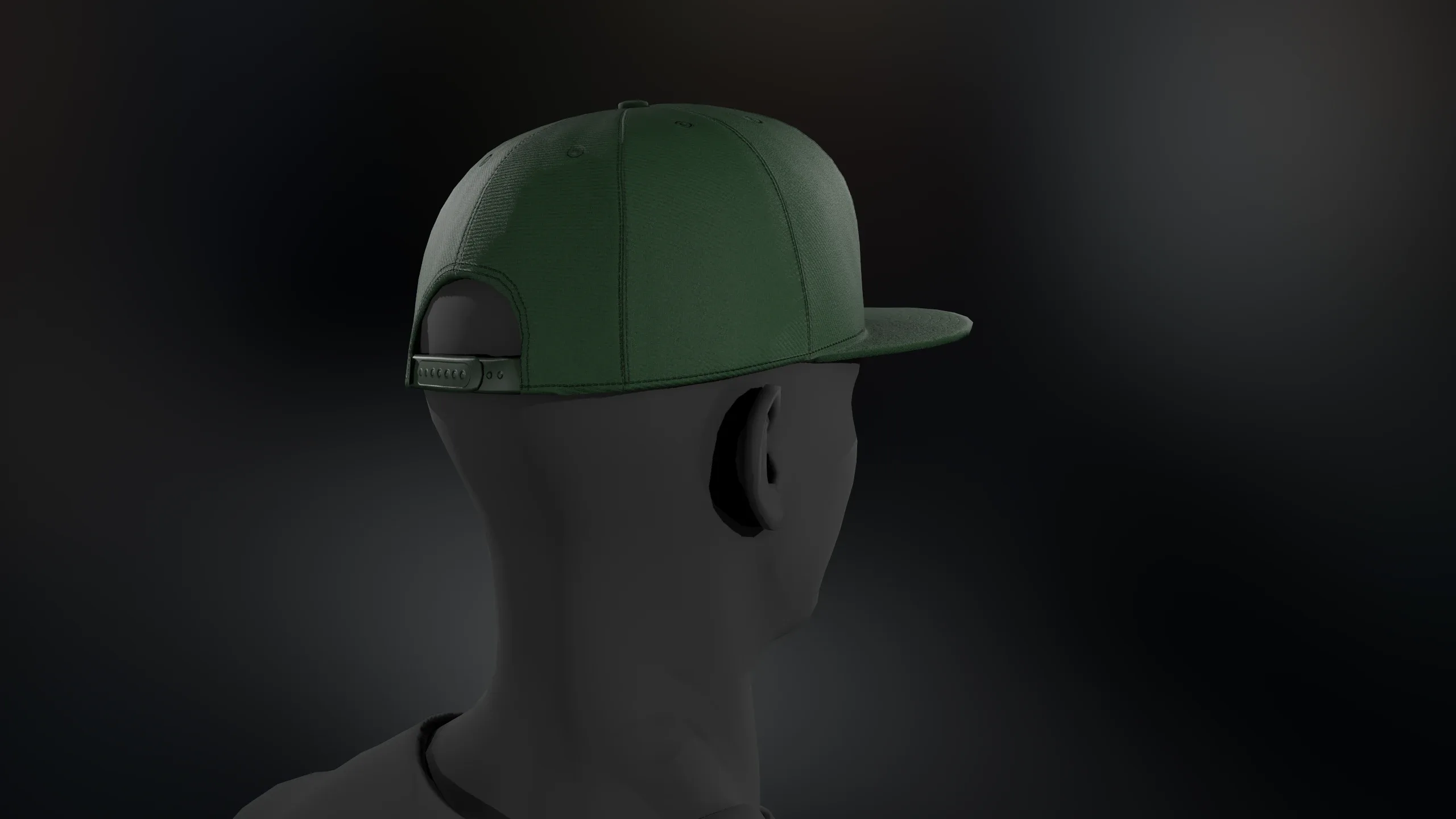 Green Snapback Cap