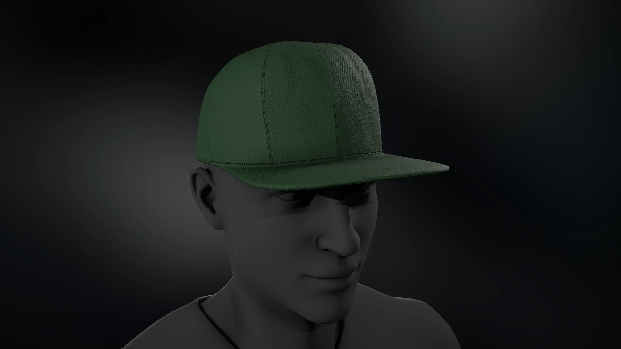 Green Snapback Cap