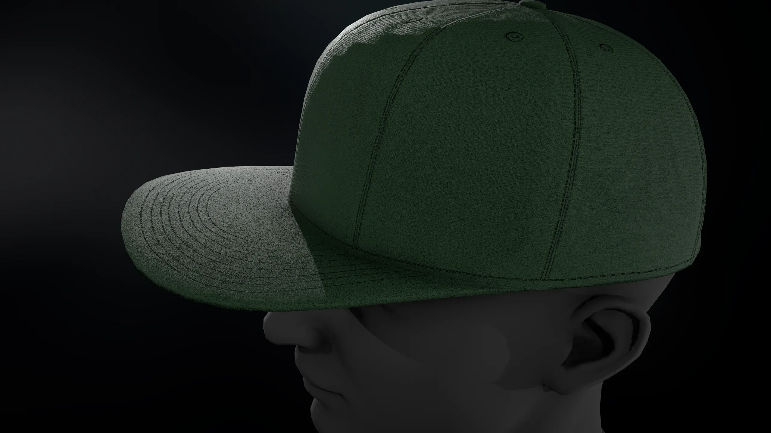 Green Snapback Cap