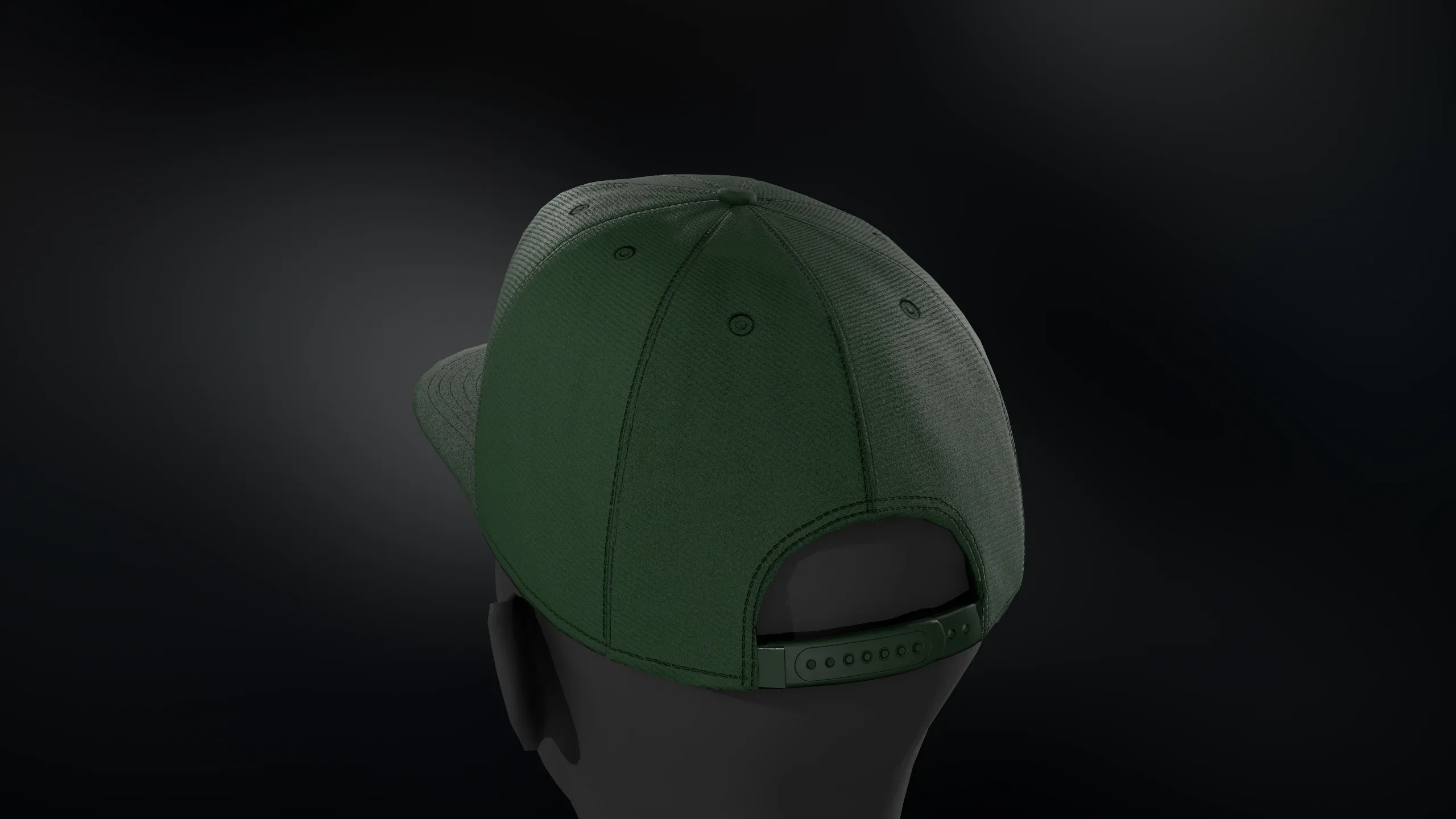 Green Snapback Cap