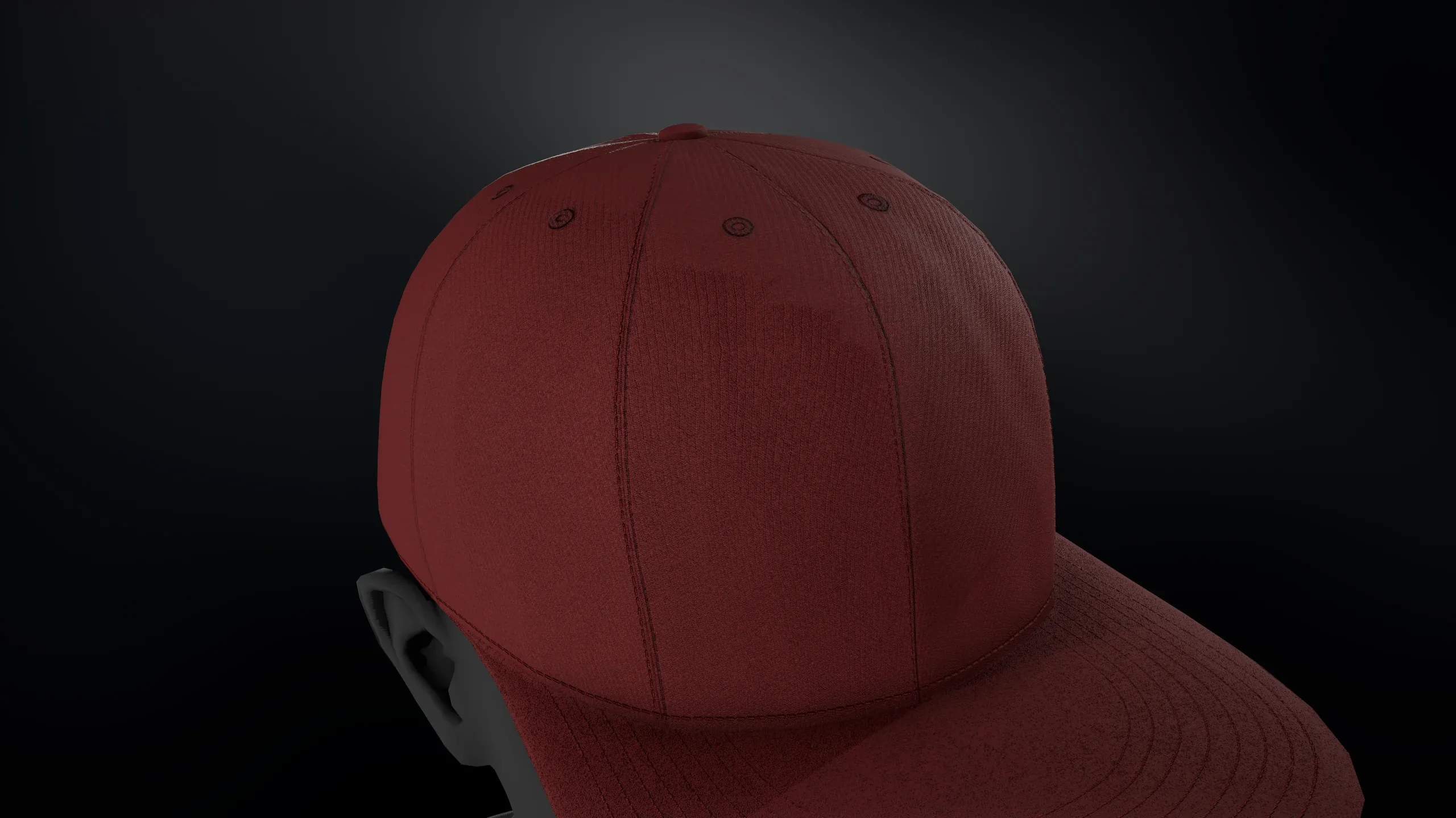 Red Snapback Cap