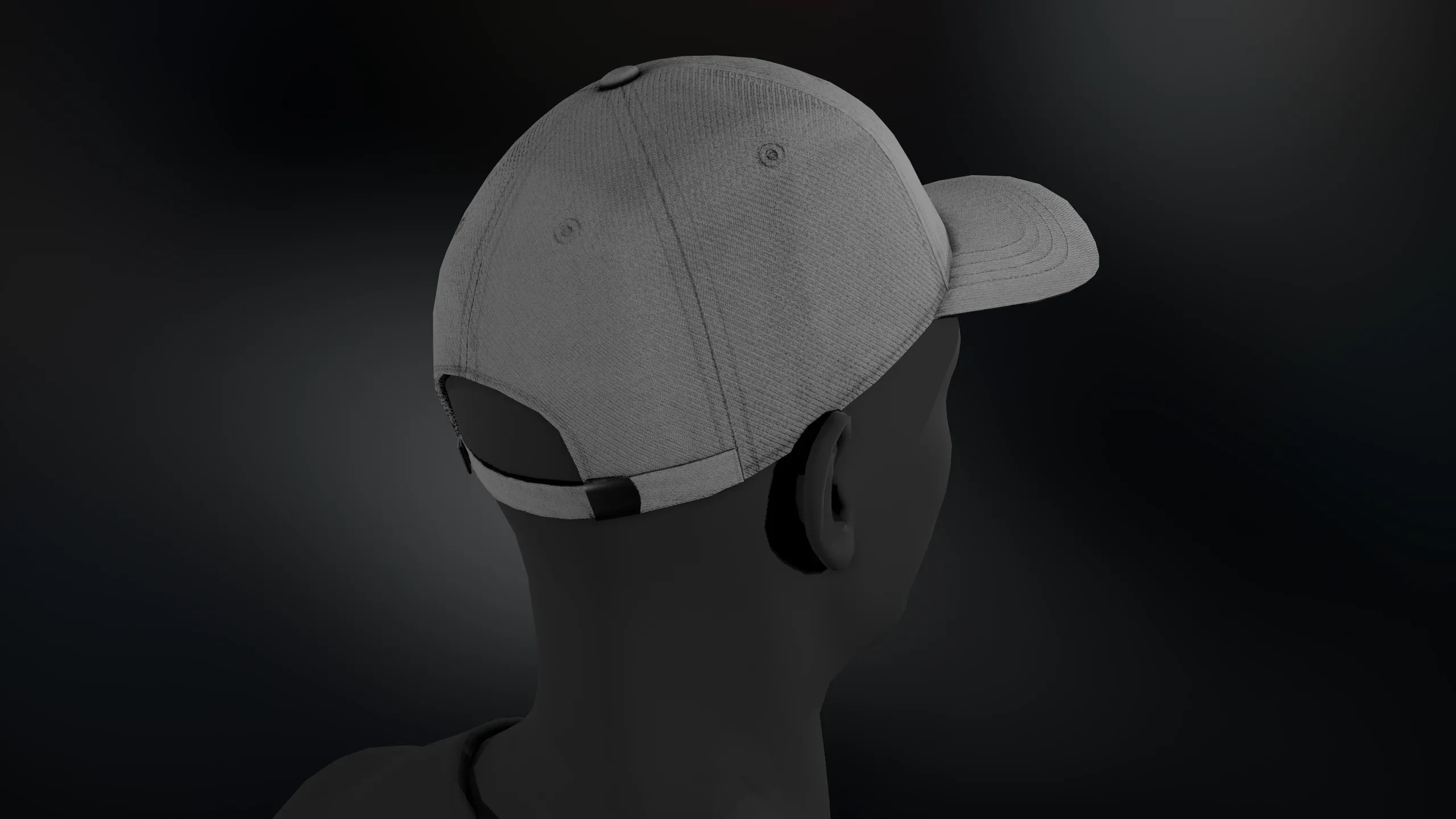 Gray Basketball Hat