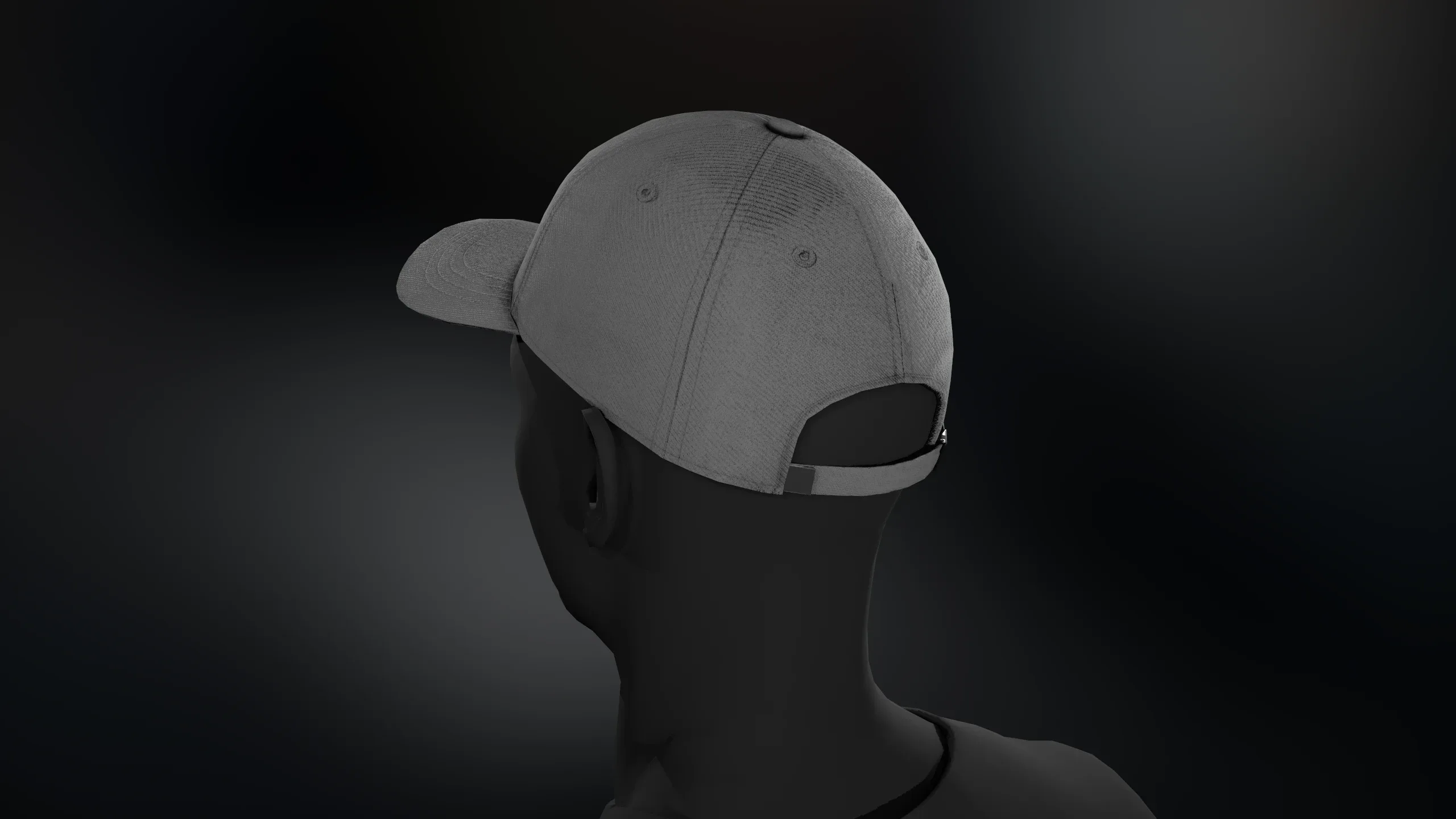 Gray Basketball Hat