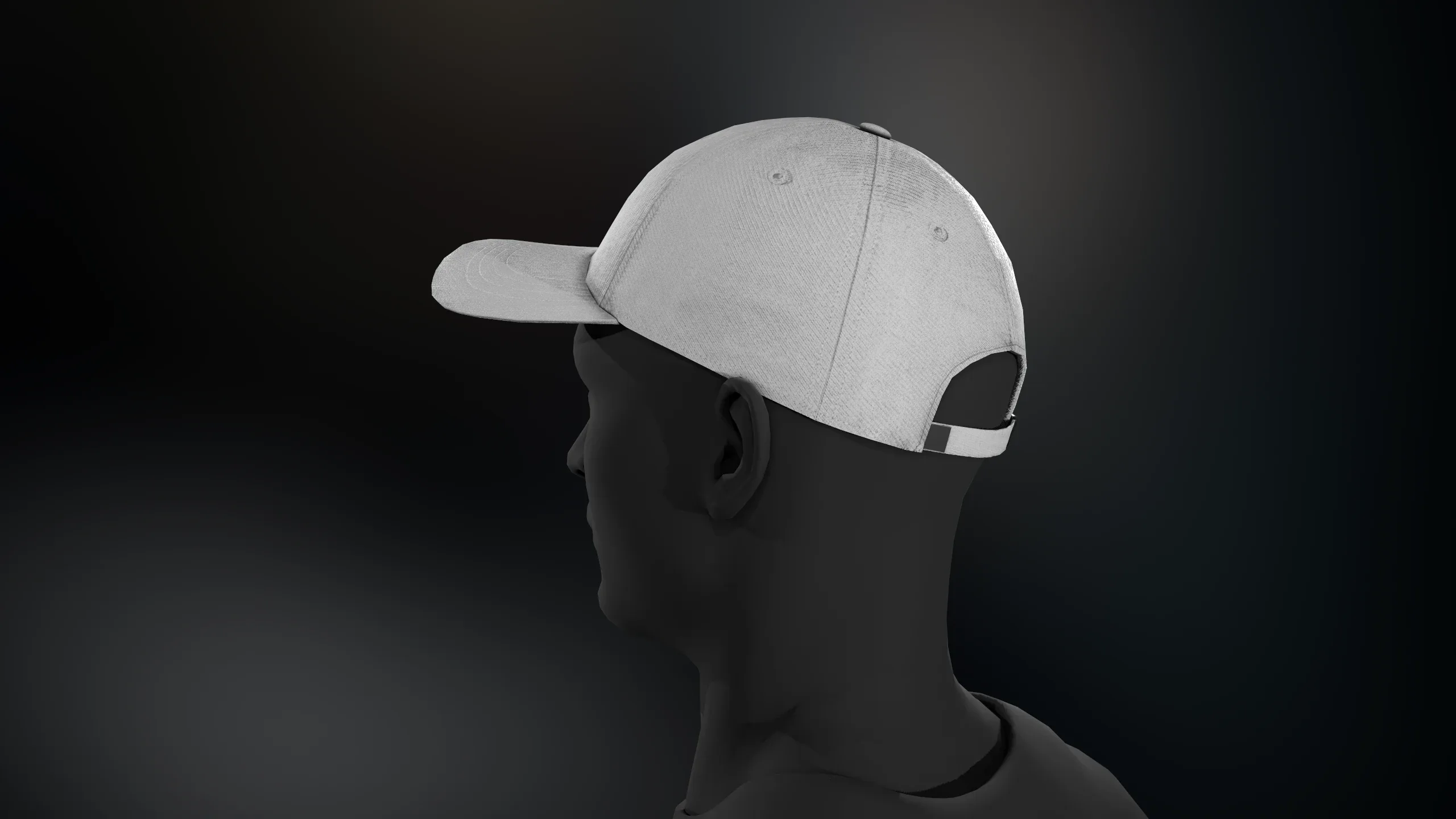 White Basketball Hat