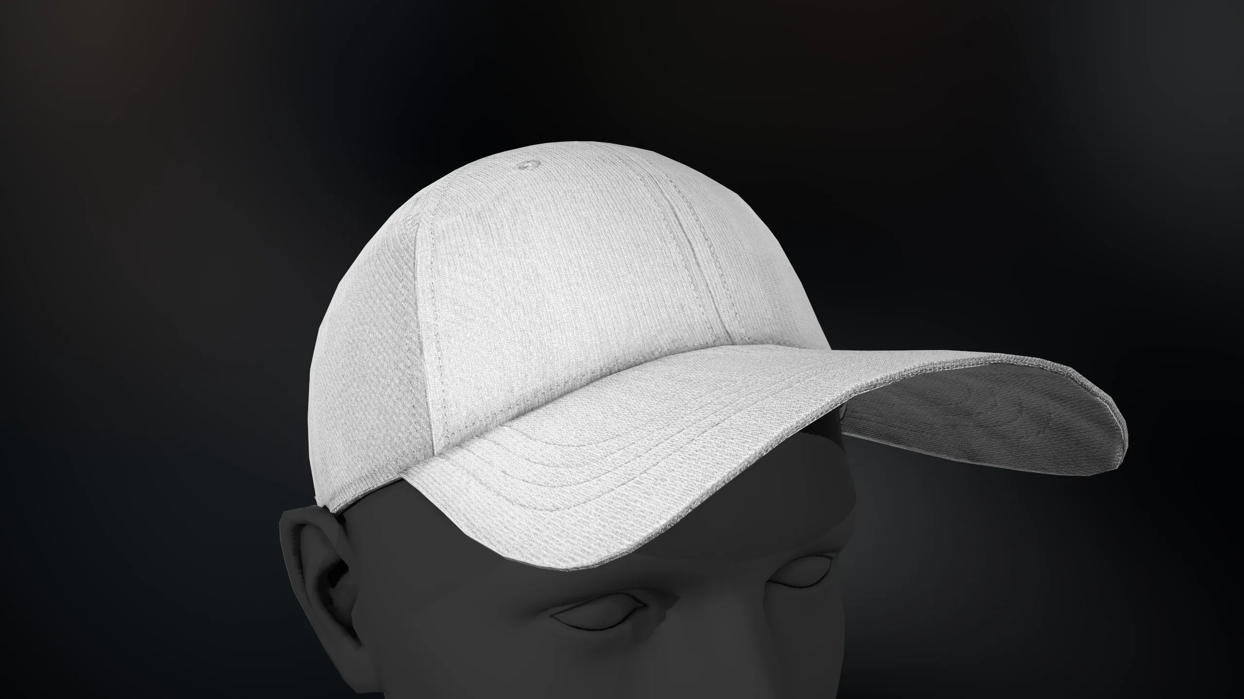 White Basketball Hat