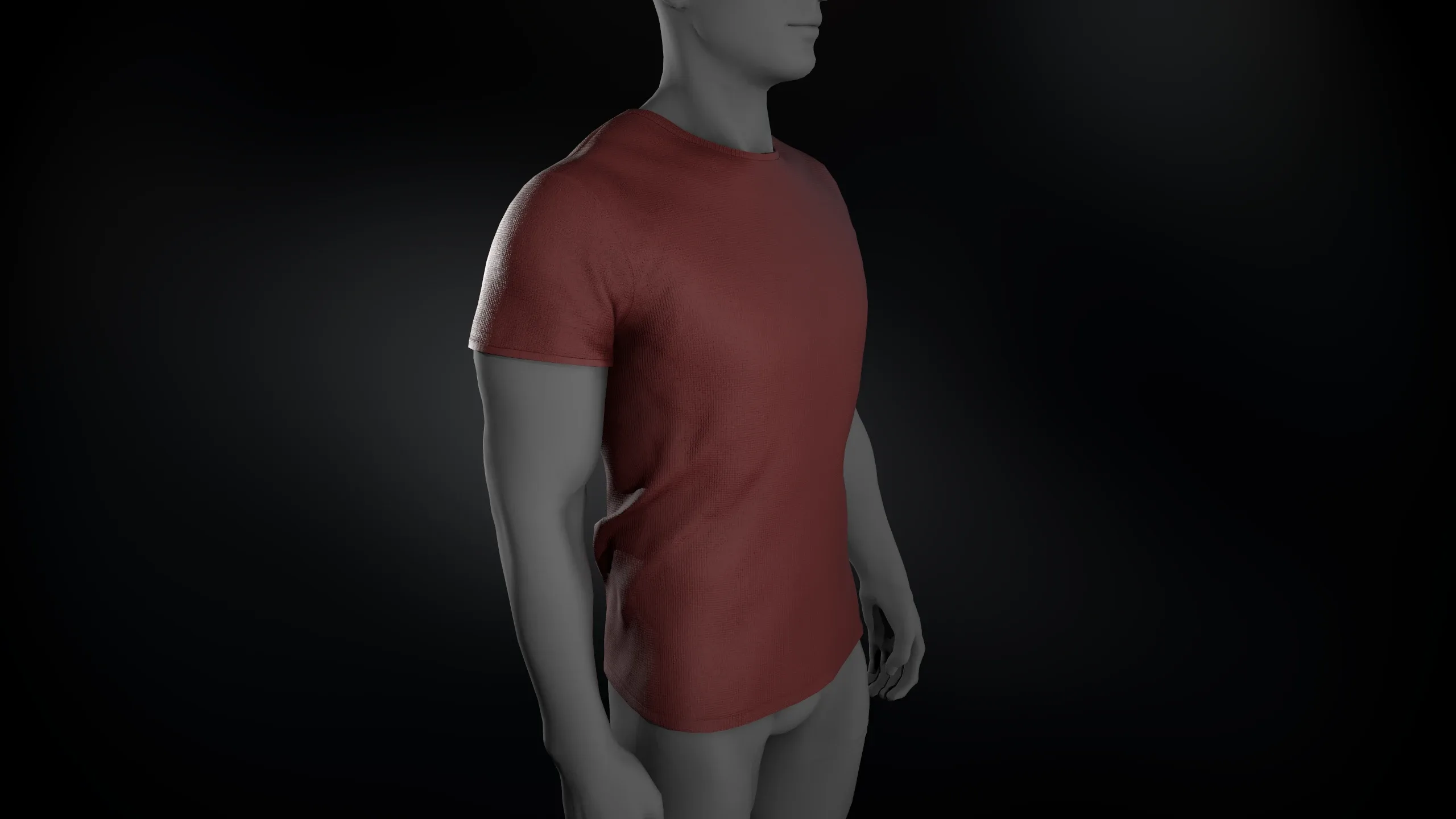 Slim Fit Red TShirt FlippedNormals