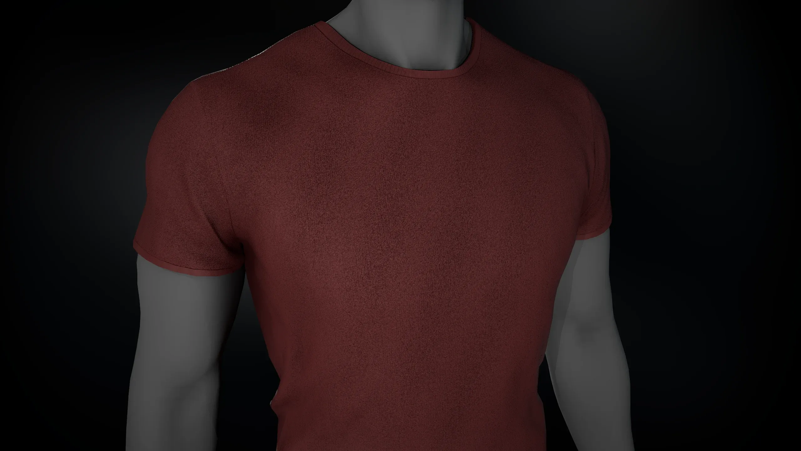 Slim Fit Red TShirt FlippedNormals
