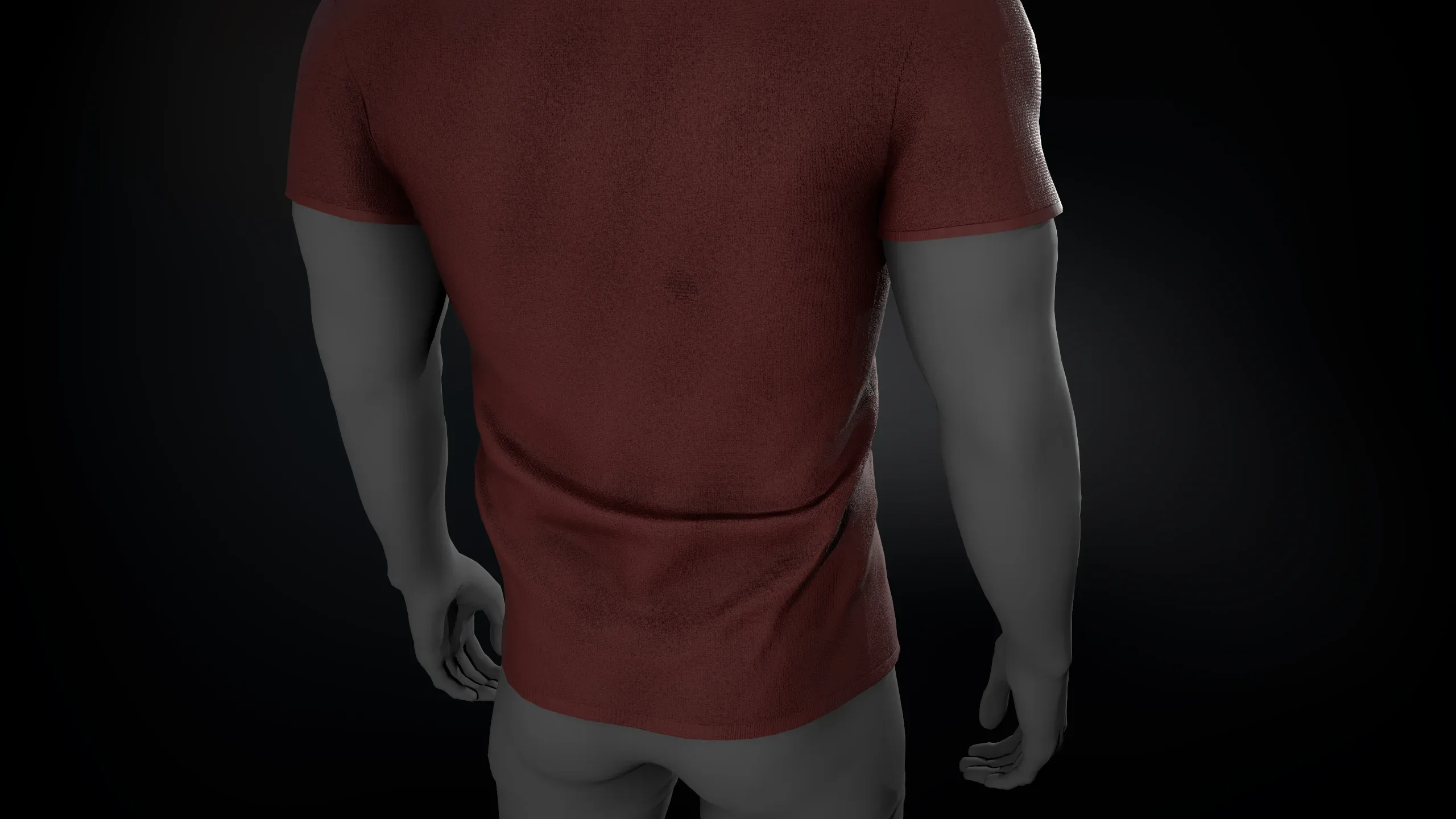 Slim Fit Red TShirt FlippedNormals