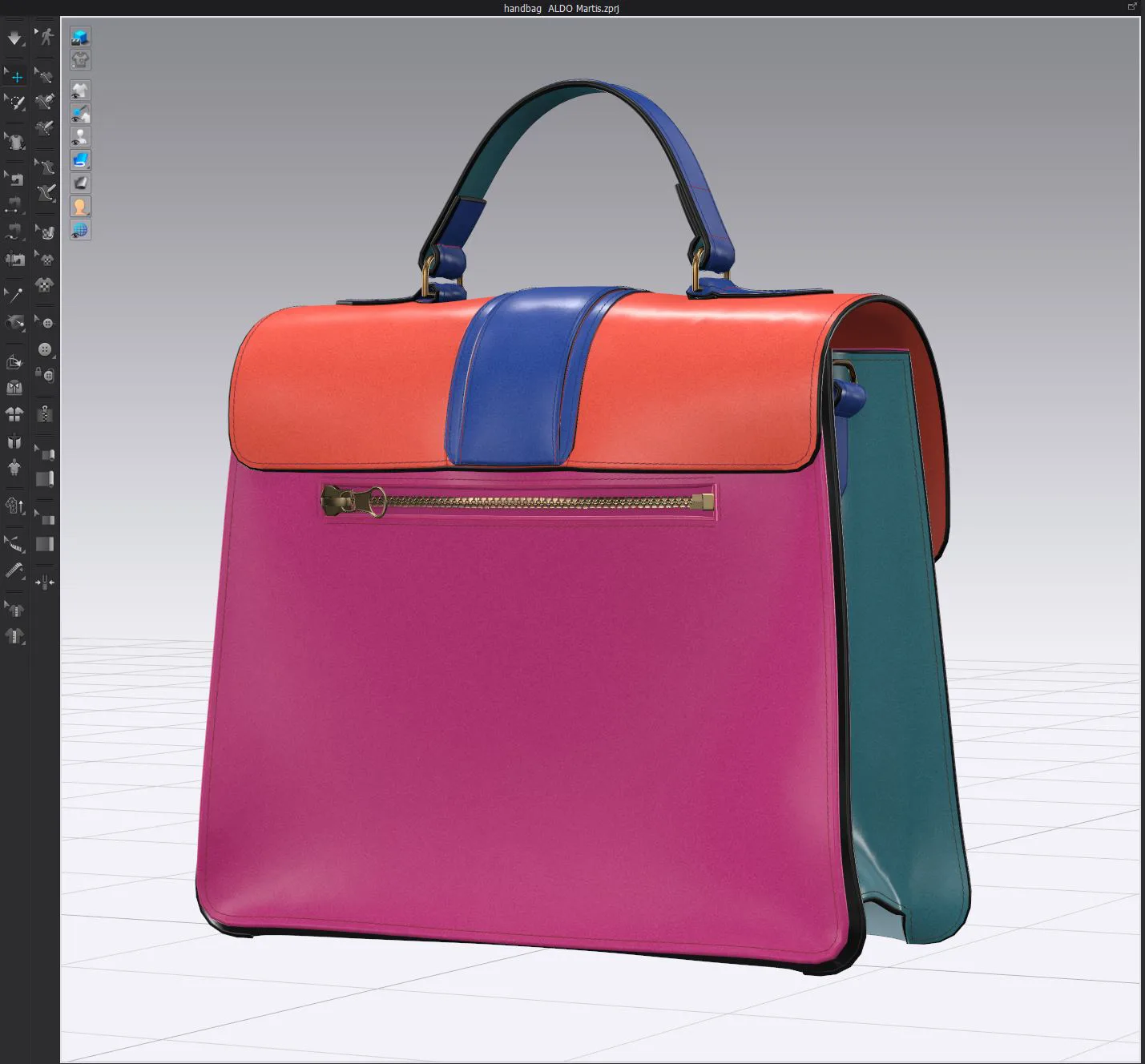 handbag  ALDO Martis, marvelous designer,clo3d