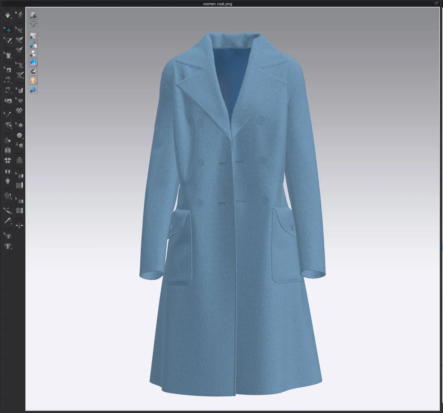 Women Coat, marvelous designer,clo3d