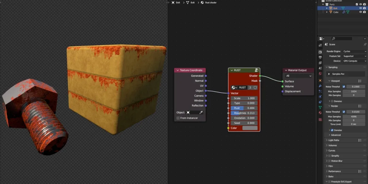 Rust Shader for Blender