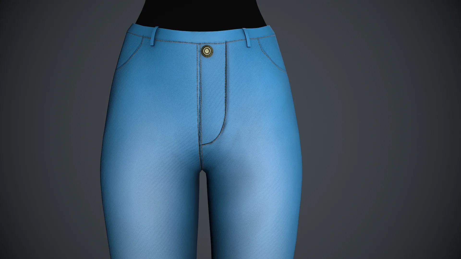 Female Light Blue Jeans Pants Style 2