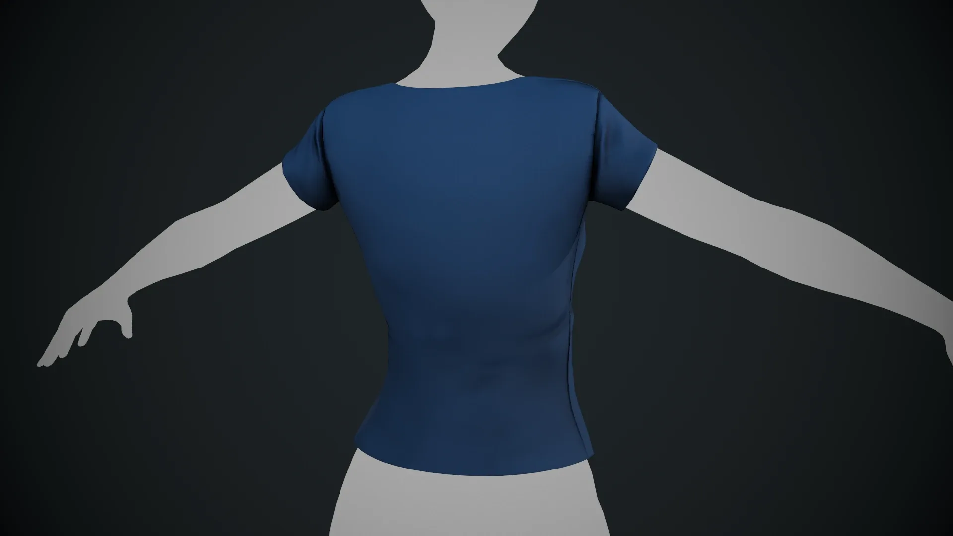 Female Blue T-Shirt Style 1