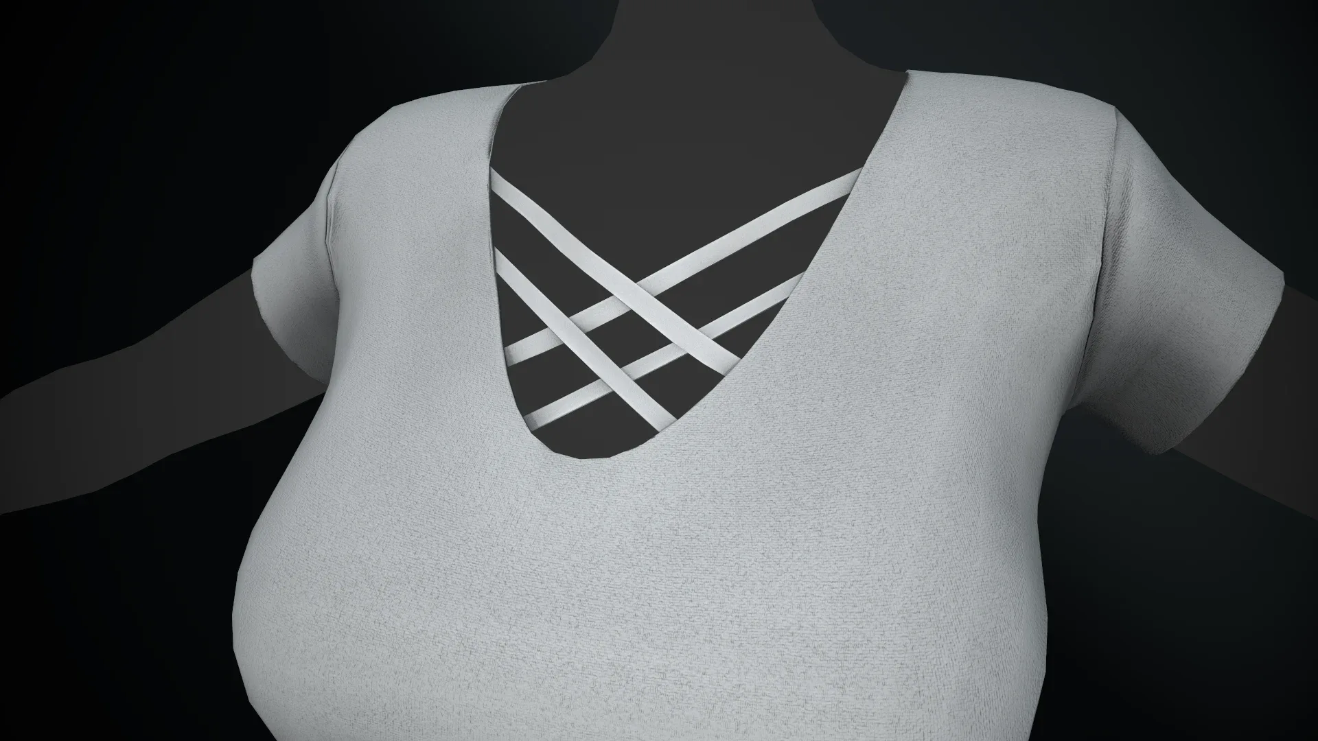 Female White T-Shirt Style 1