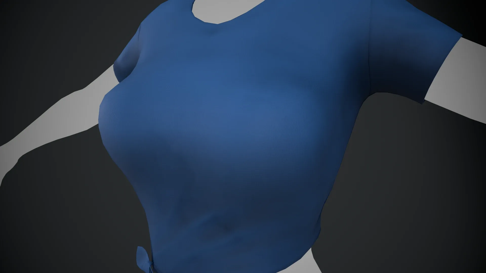 Female Blue T-Shirt Style 3