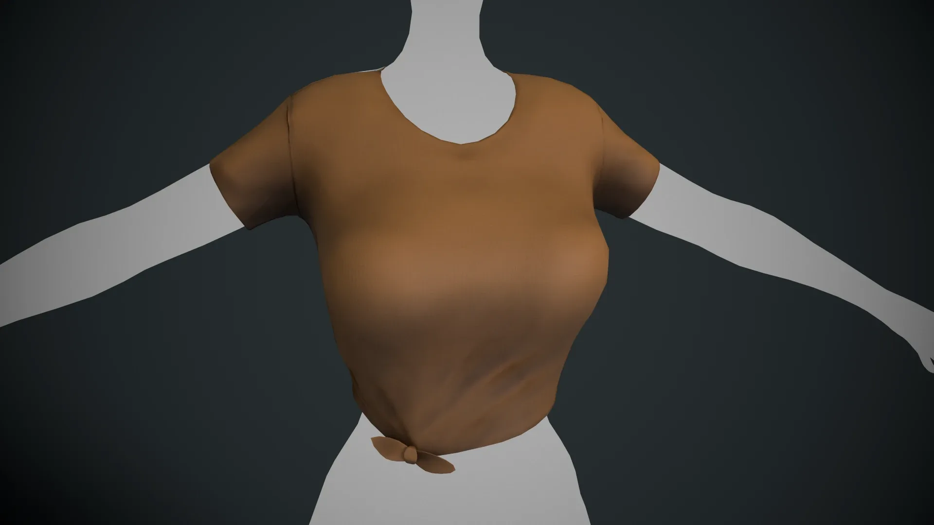 Female Brown T-Shirt Style 3