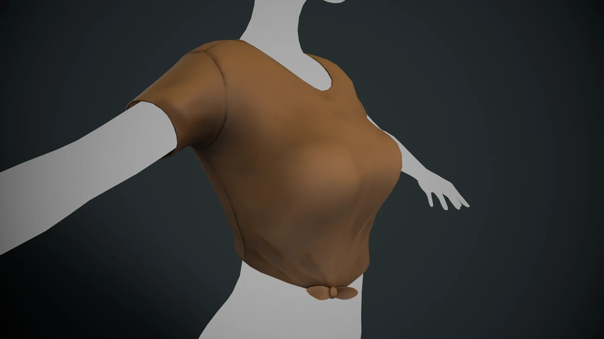 Female Brown T-Shirt Style 3